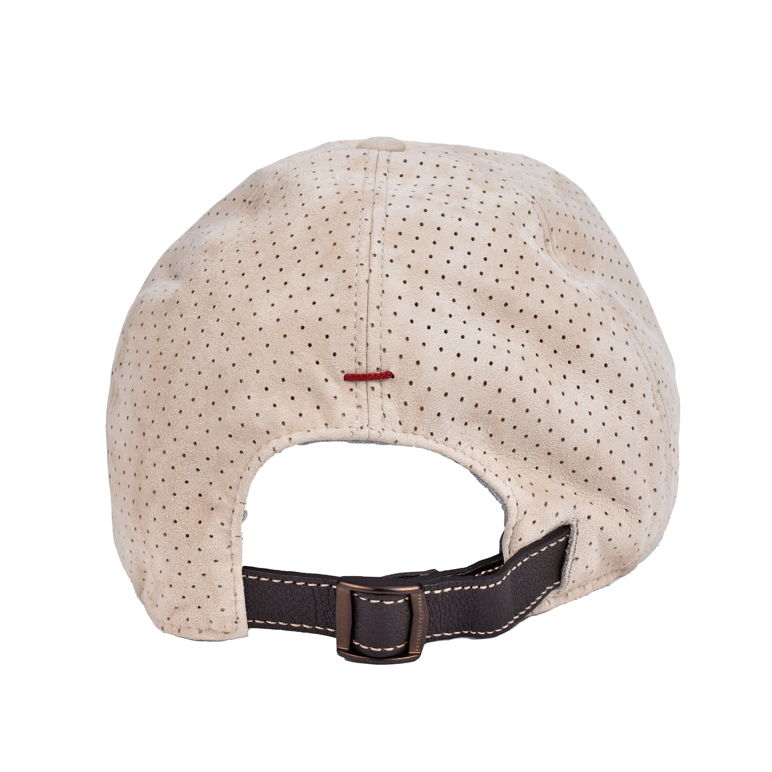 BRUNELLO CUCINELLI MEN'S 100% LEATHER SUEDE LOG BASEBALL HAT /CAP - Image 2