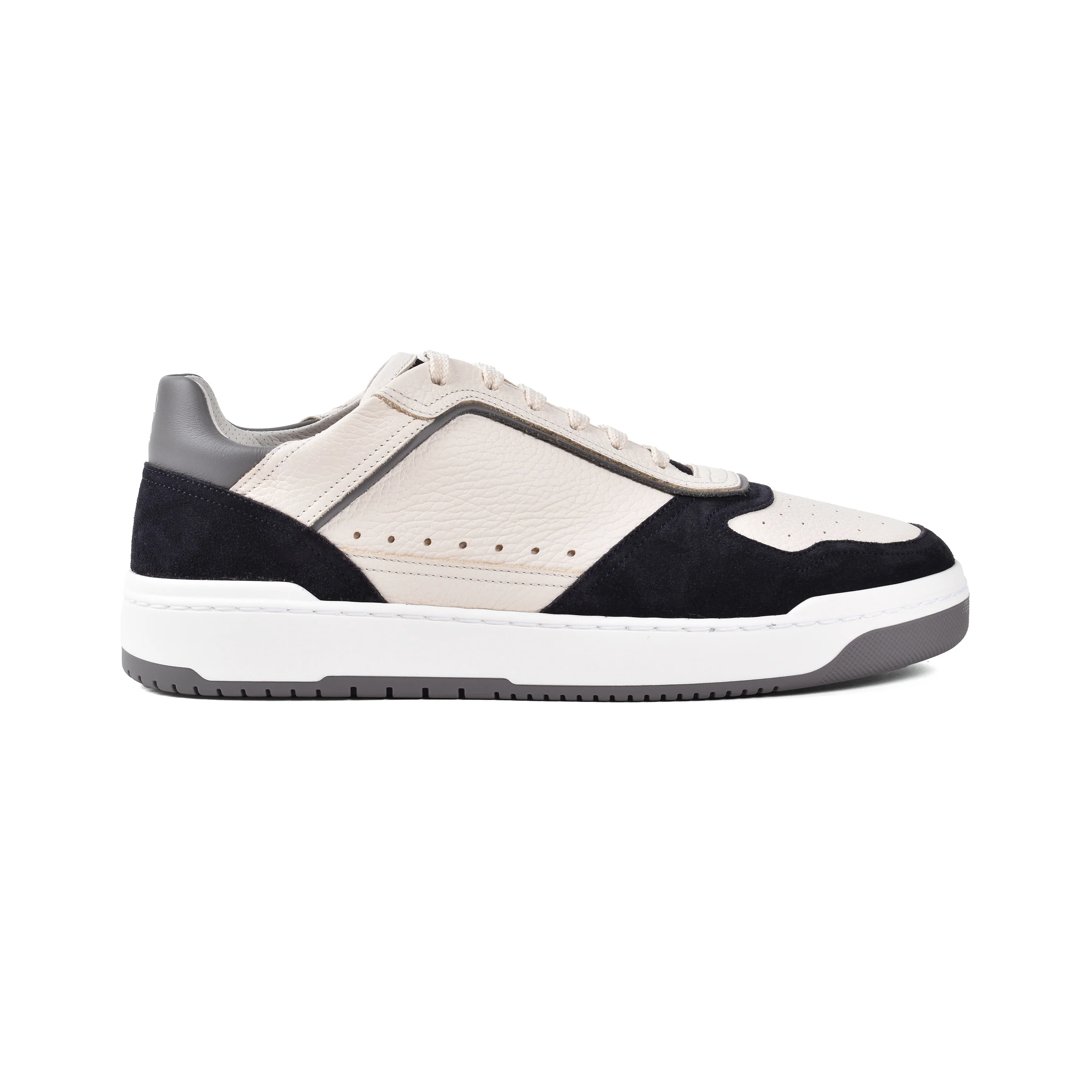 BRUNELLO CUCINELLI MEN'S 100% LEATHER TWO TONE FASHION RUNNER SNEAKER SHOE NEW - Image 2