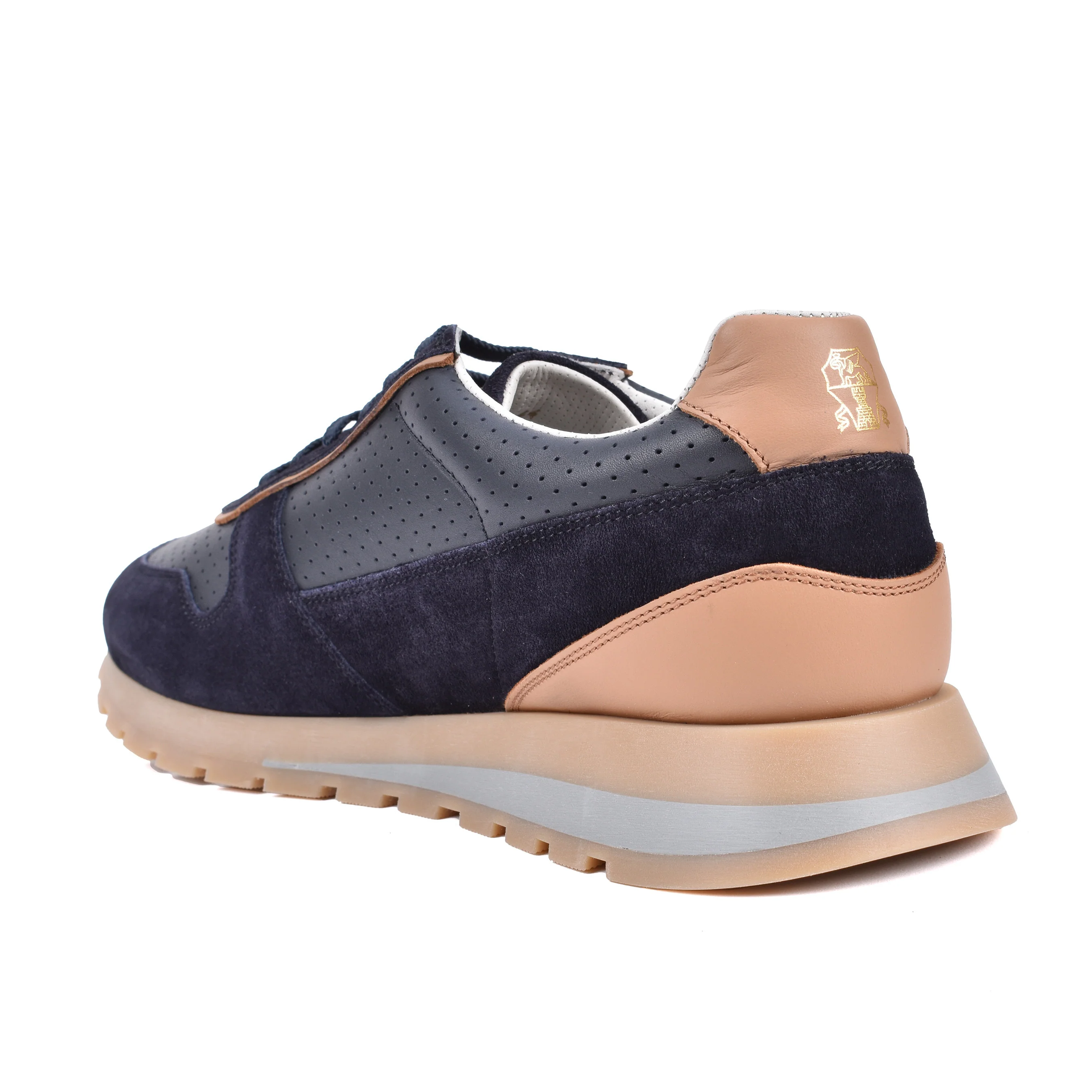 BRUNELLO CUCINELLI MEN'S 100% LEATHER TWO TONE FASHION RUNNER SNEAKERS SHOE NEW - Image 5