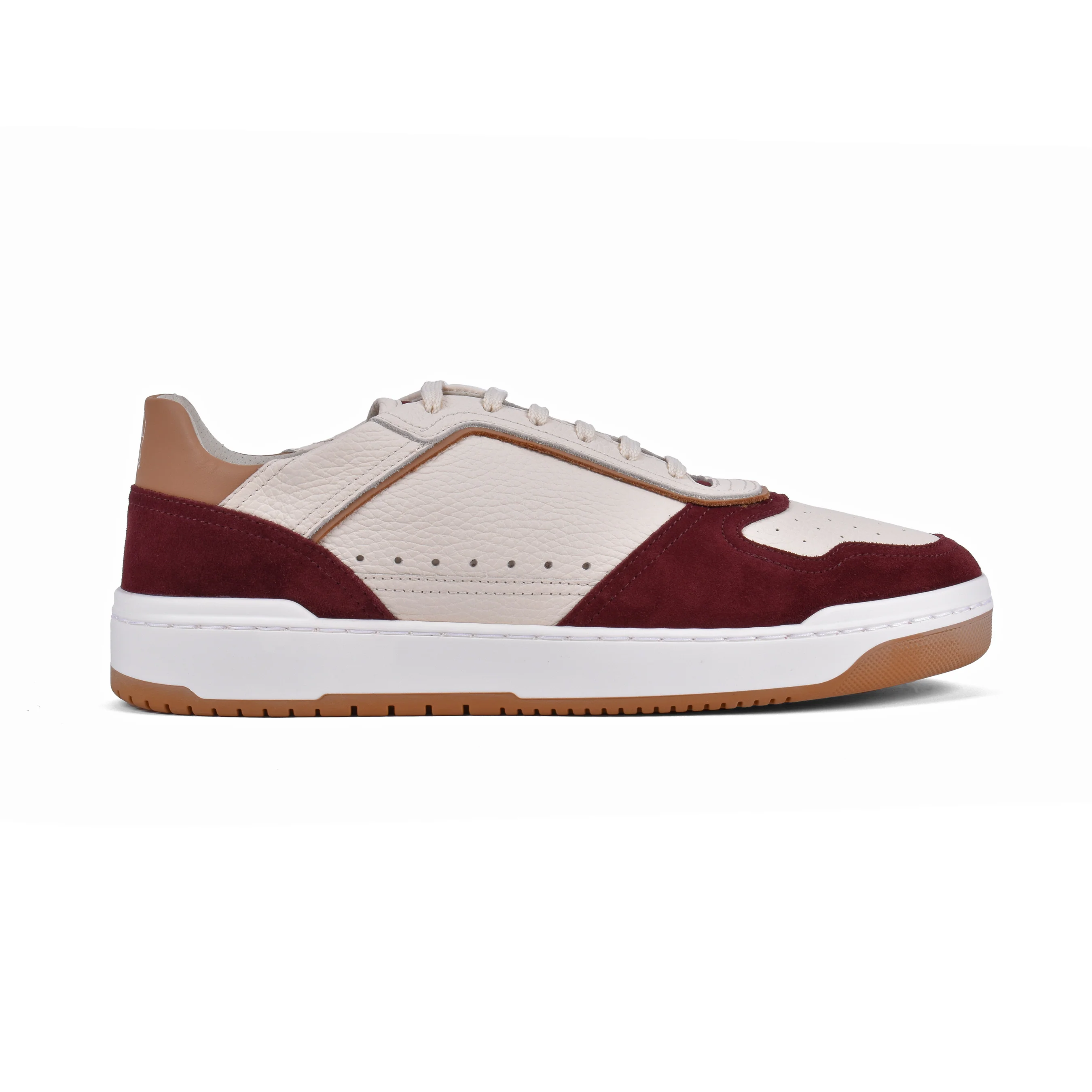 BRUNELLO CUCINELLI MEN'S 100% LEATHER TWO TONE FASHION RUNNER SNEAKERS SHOE NEW - Image 2