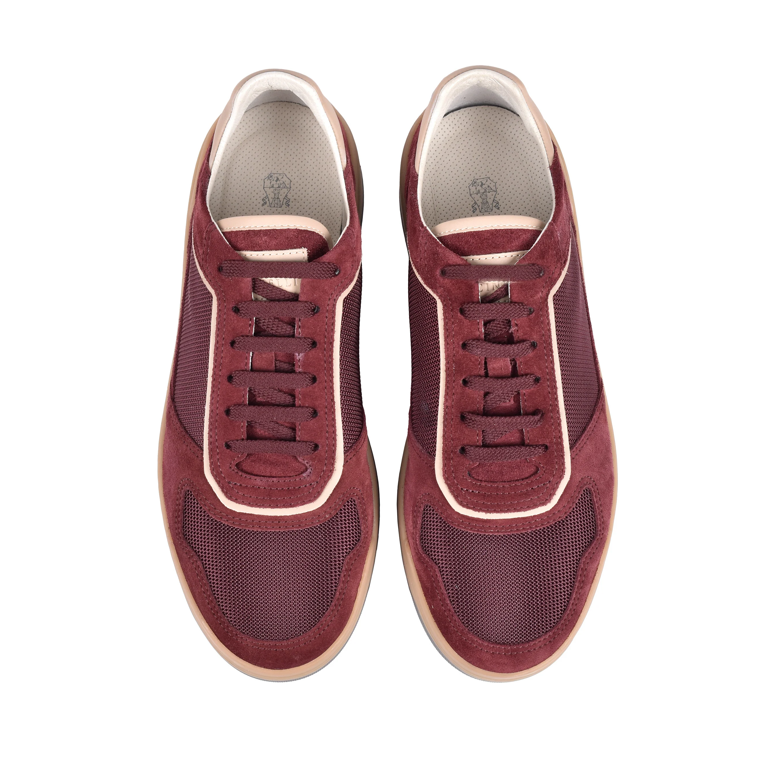 BRUNELLO CUCINELLI MEN'S 100% LEATHER TWO TONE FASHION RUNNER SNEAKERS SHOE NEW - Image 5
