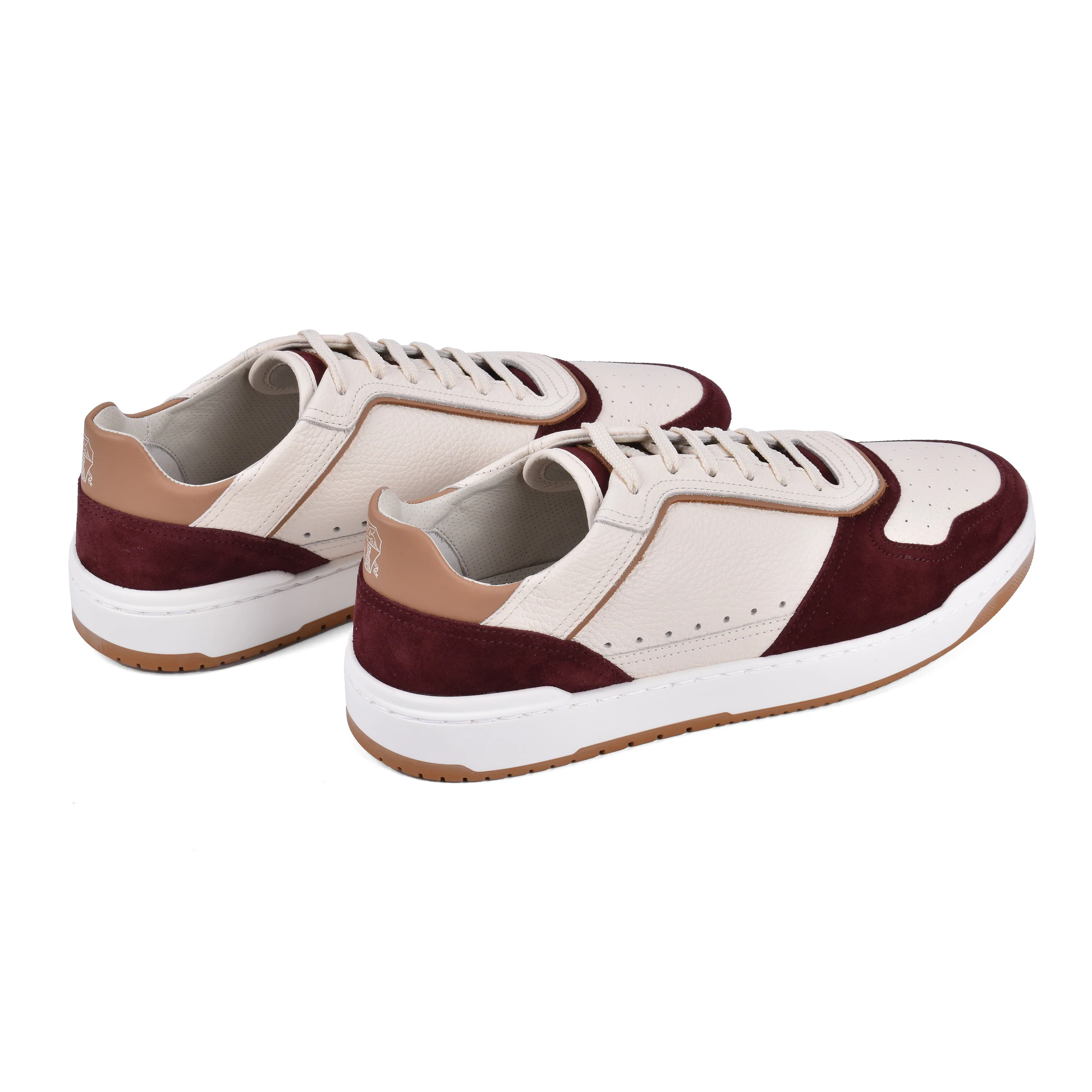 BRUNELLO CUCINELLI MEN'S 100% LEATHER TWO TONE FASHION RUNNER SNEAKERS SHOE NEW - Image 3