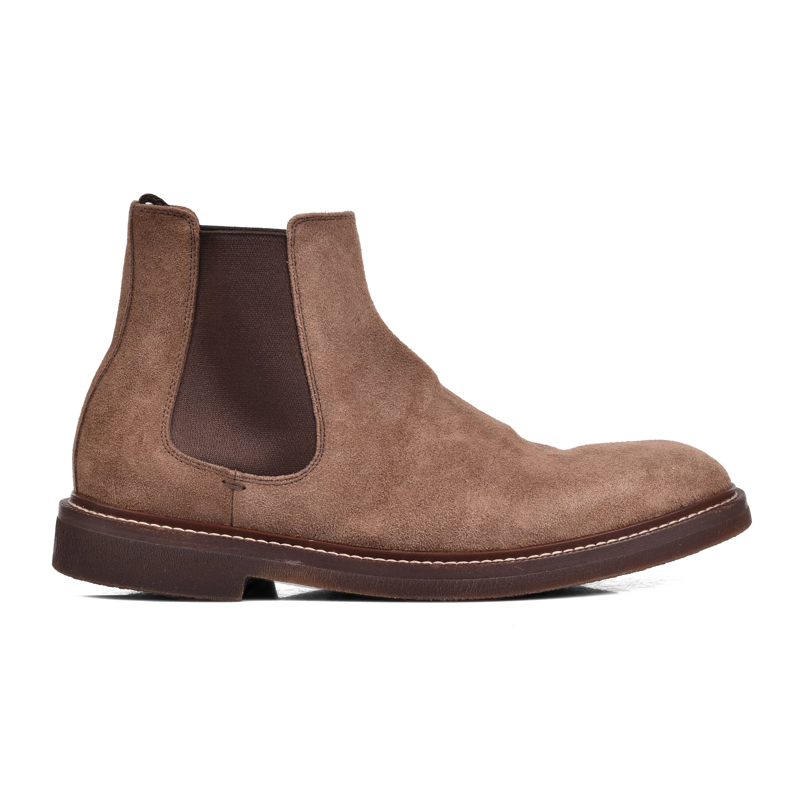 BRUNELLO CUCINELLI MEN'S 100% LEATHER TWO TONE LOW CALF CHELSEA BOOTS NEW - Image 2
