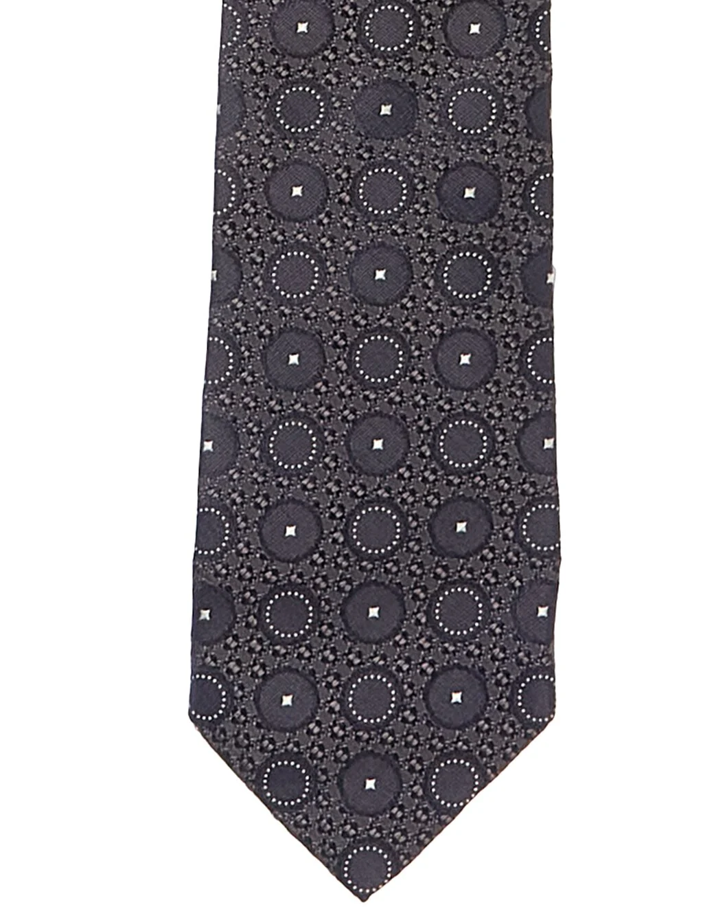 BRUNELLO CUCINELLI MEN'S 100% SILK GEOMETRIC SKINNY TIE NEW - Image 2