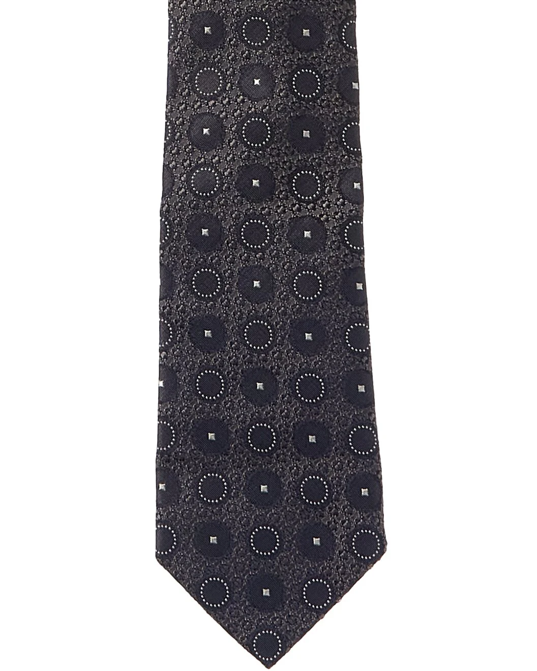BRUNELLO CUCINELLI MEN'S 100% SILK GEOMETRIC SKINNY TIE NEW - Image 2
