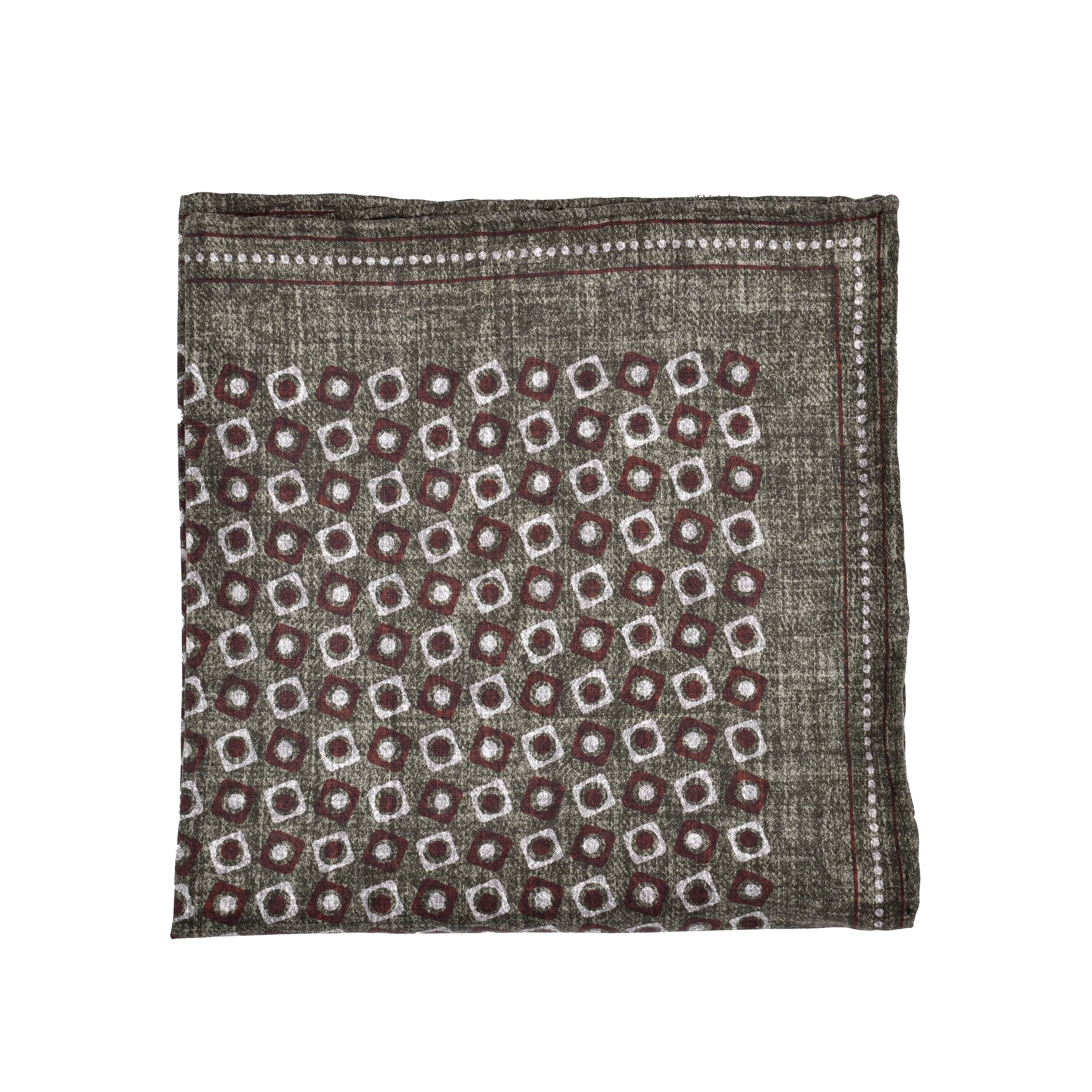 BRUNELLO CUCINELLI MEN'S 100% SILK POCKET SQUARE