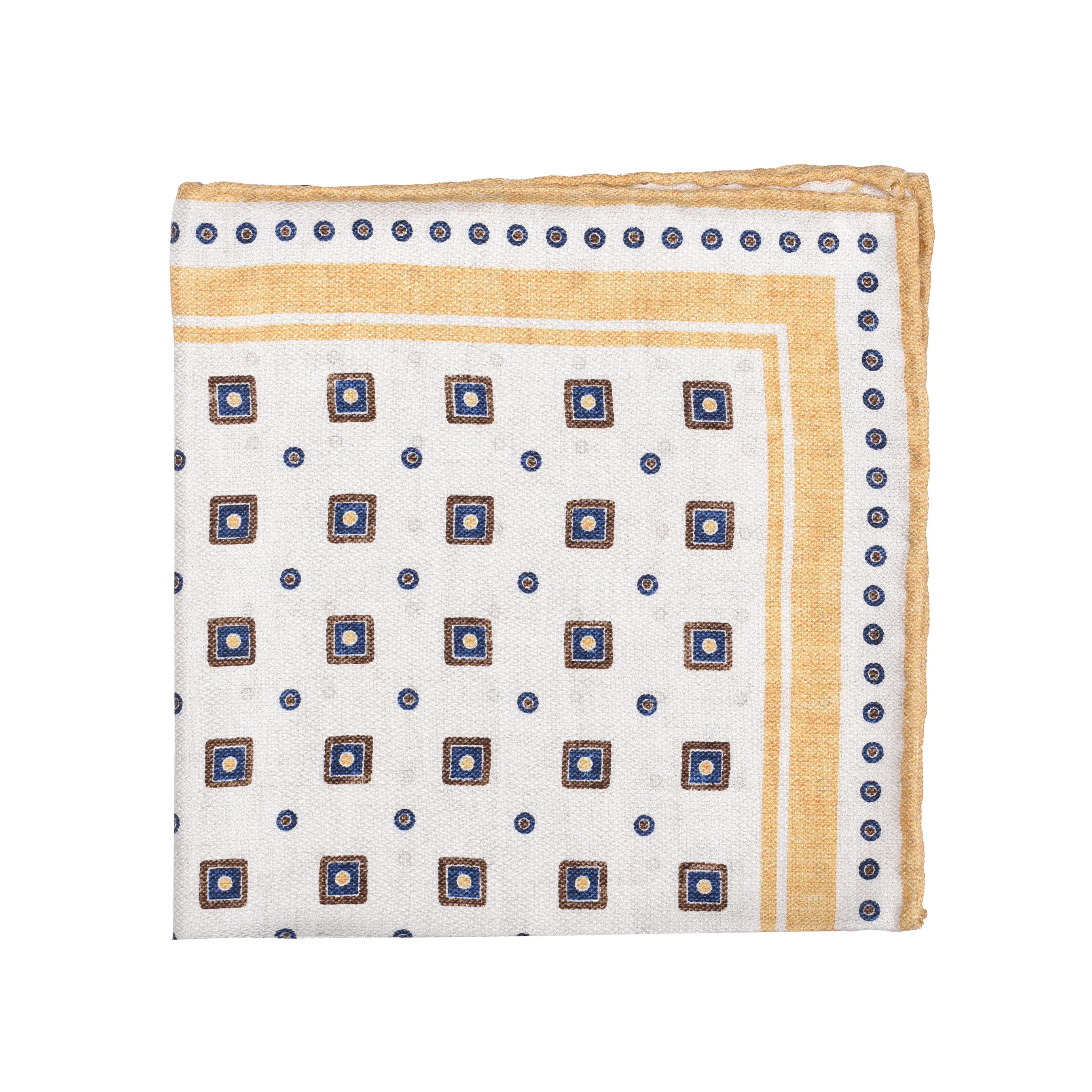 BRUNELLO CUCINELLI MEN'S 100% SILK POCKET SQUARE