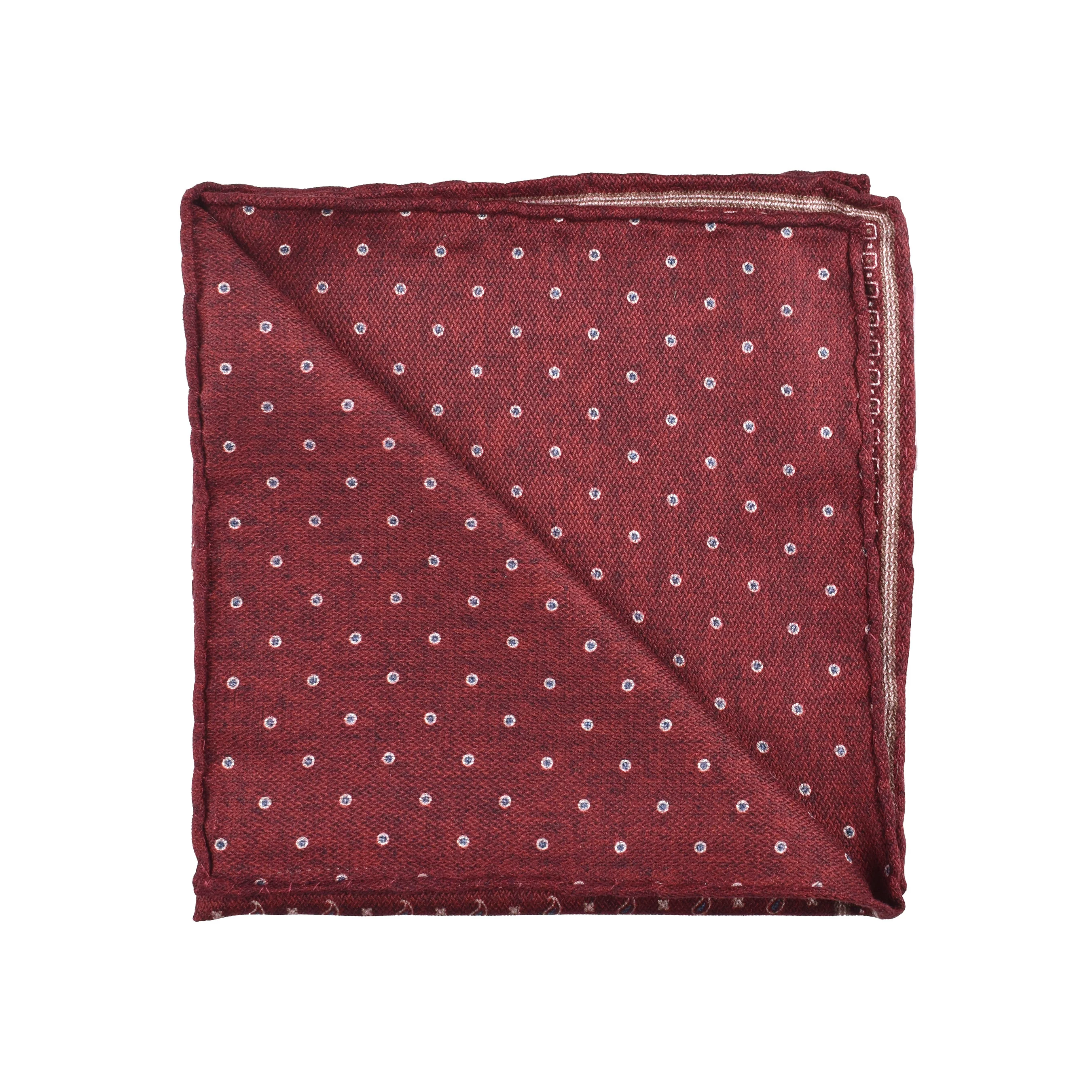 BRUNELLO CUCINELLI MEN'S 100% SILK TWO TONE GEOMETRIC POCKET SQUARE NEW - Image 2