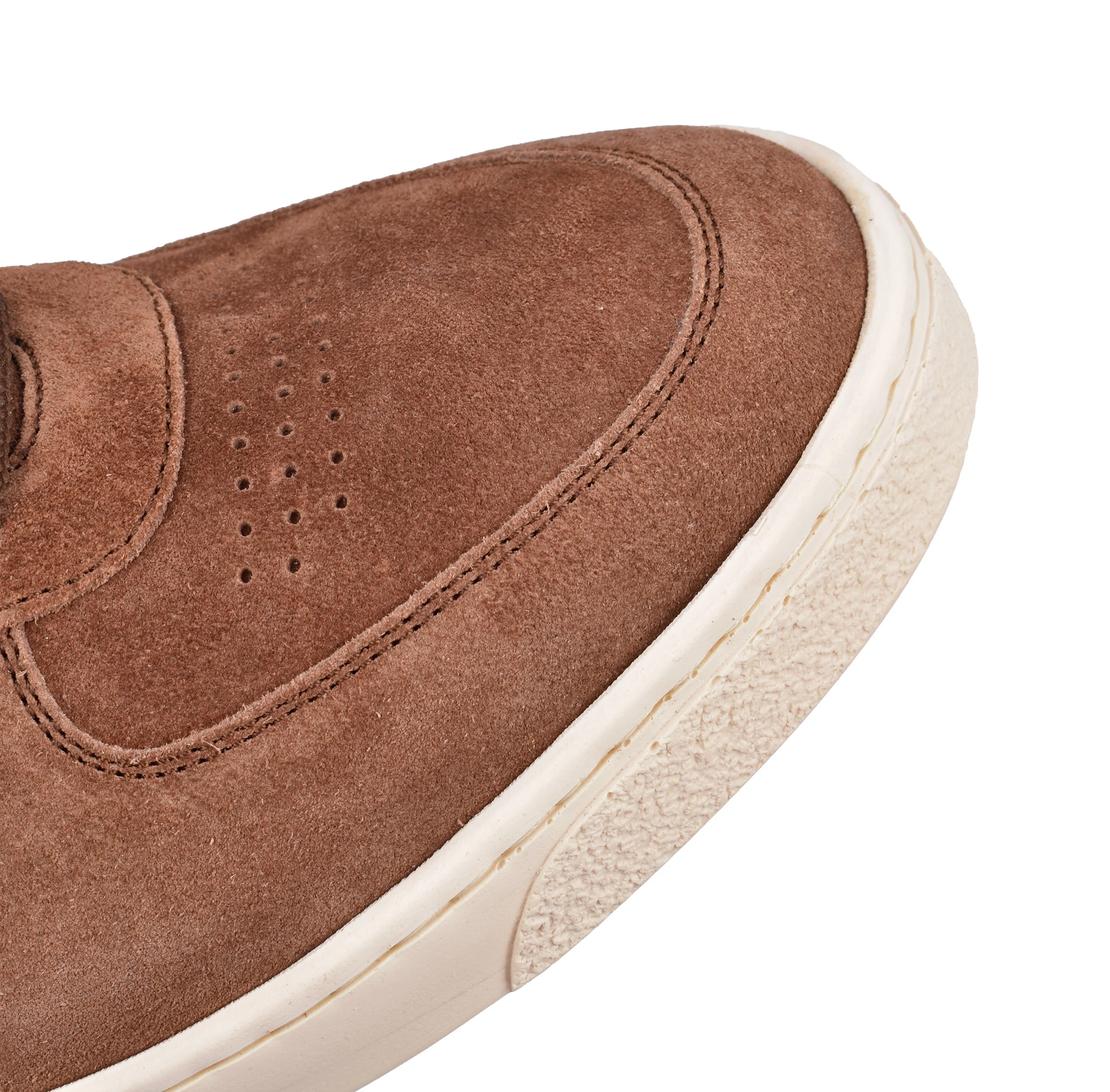BRUNELLO CUCINELLI MEN'S 100% SUEDE BROWN CASUAL FASHION SNEAKER SHOES NEW - Image 6