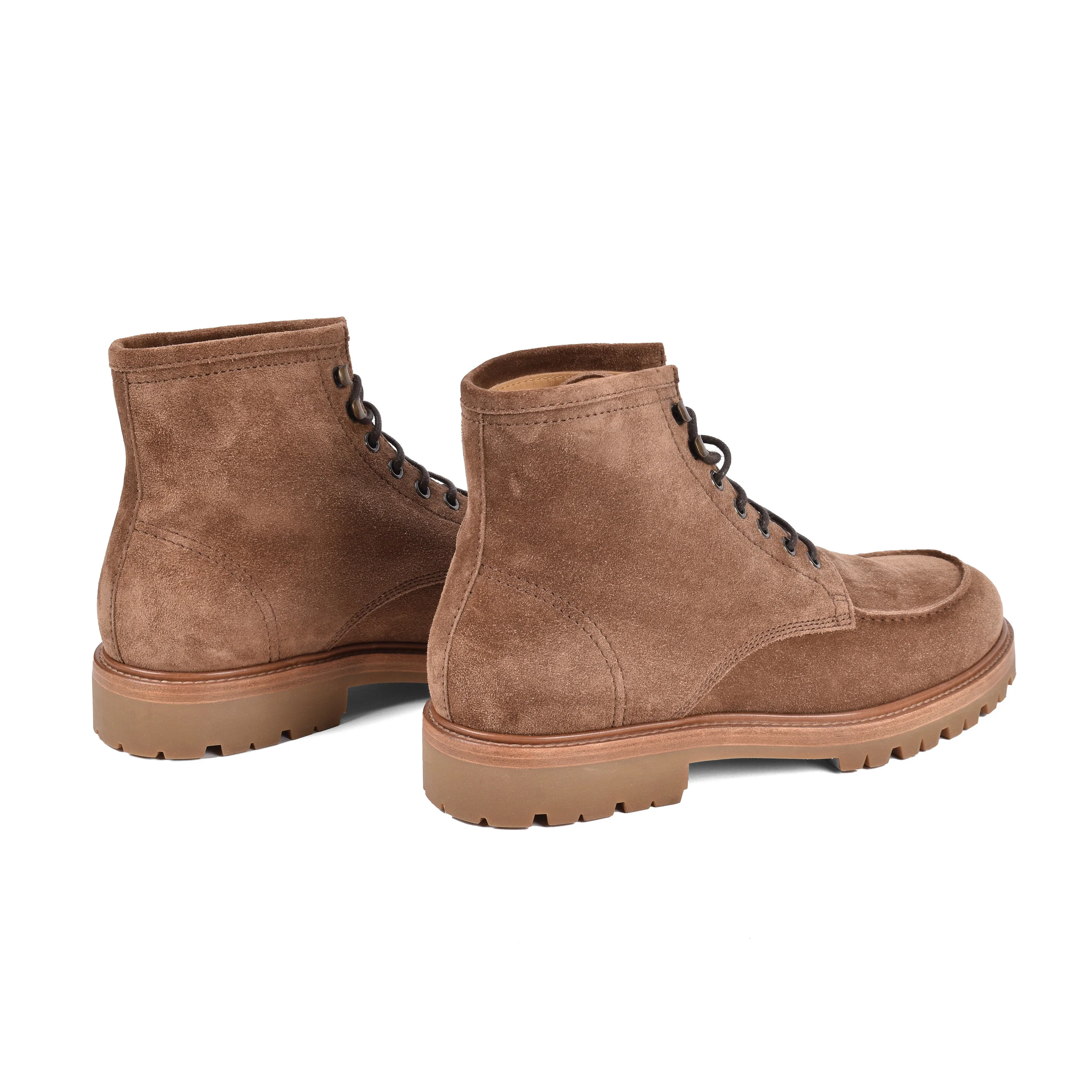 BRUNELLO CUCINELLI MEN'S 100% SUEDE WORK STYLE CASUAL LACE UP BOOTS - Image 3
