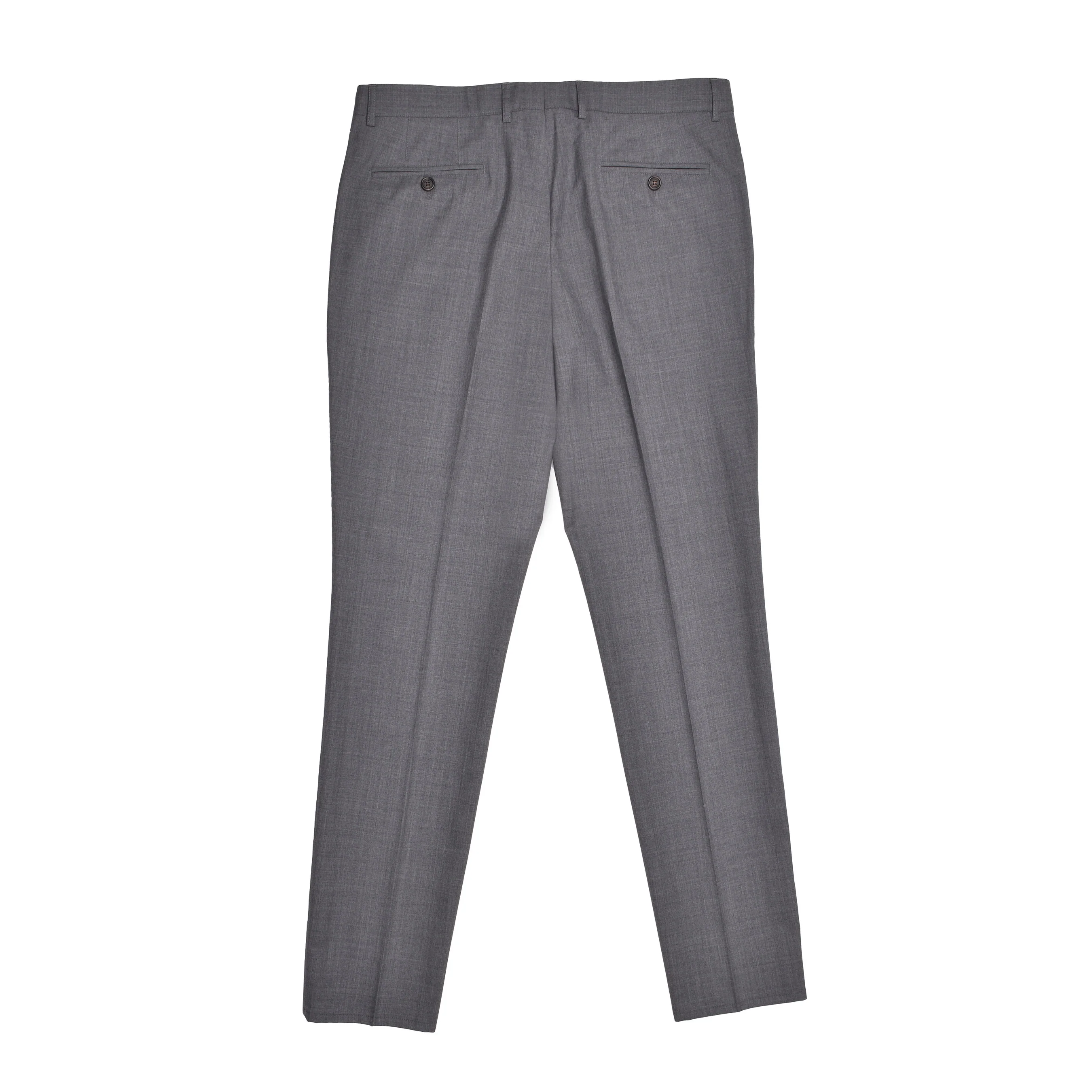 BRUNELLO CUCINELLI MEN'S 100% VIRGIN WOOL GRAY CASUAL DRESS PANTS/TROUSERS - Image 2