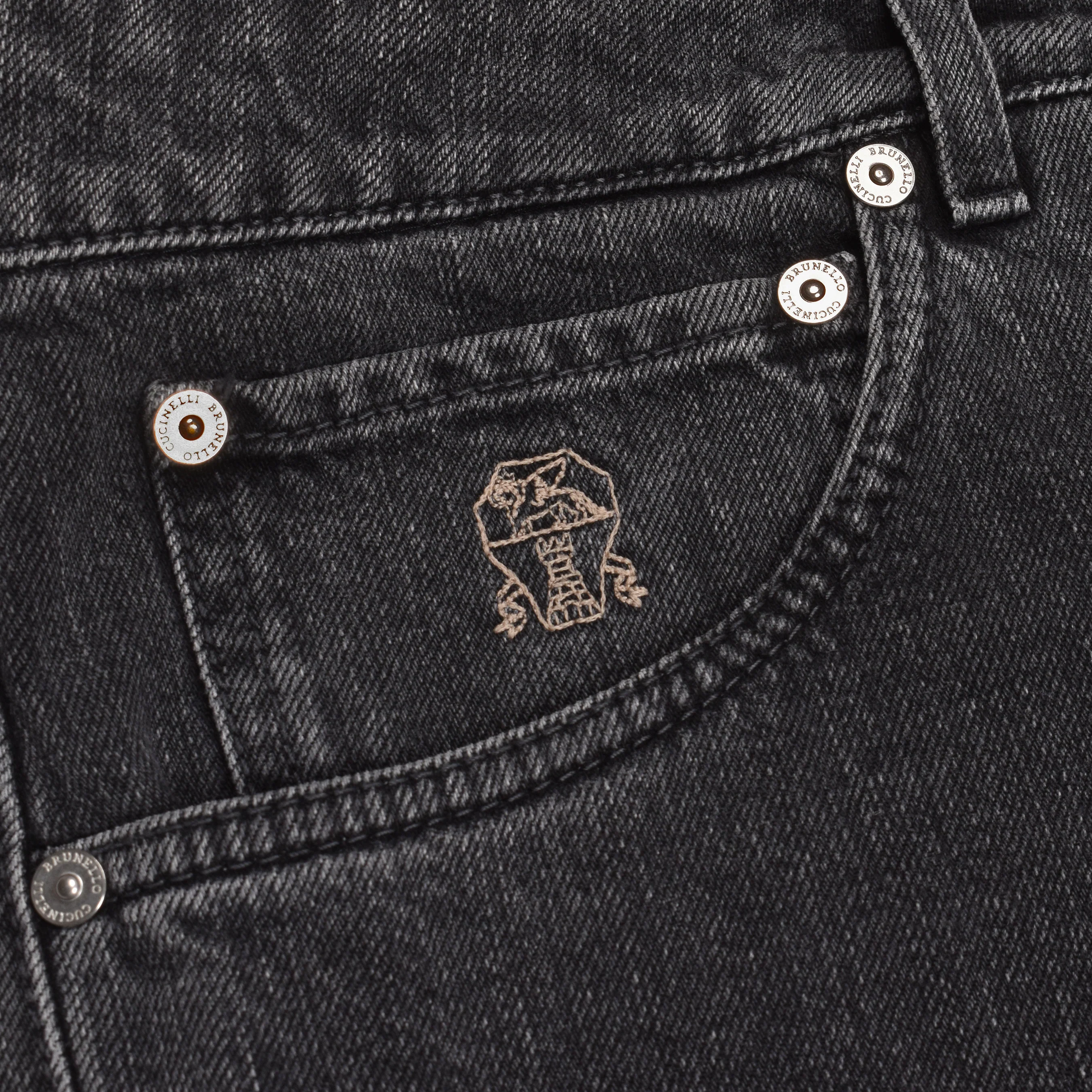 BRUNELLO CUCINELLI MEN'S 5 POCKET DENIM JEANS STYLE LEISURE FIT COTTON PANTS NEW - Image 3