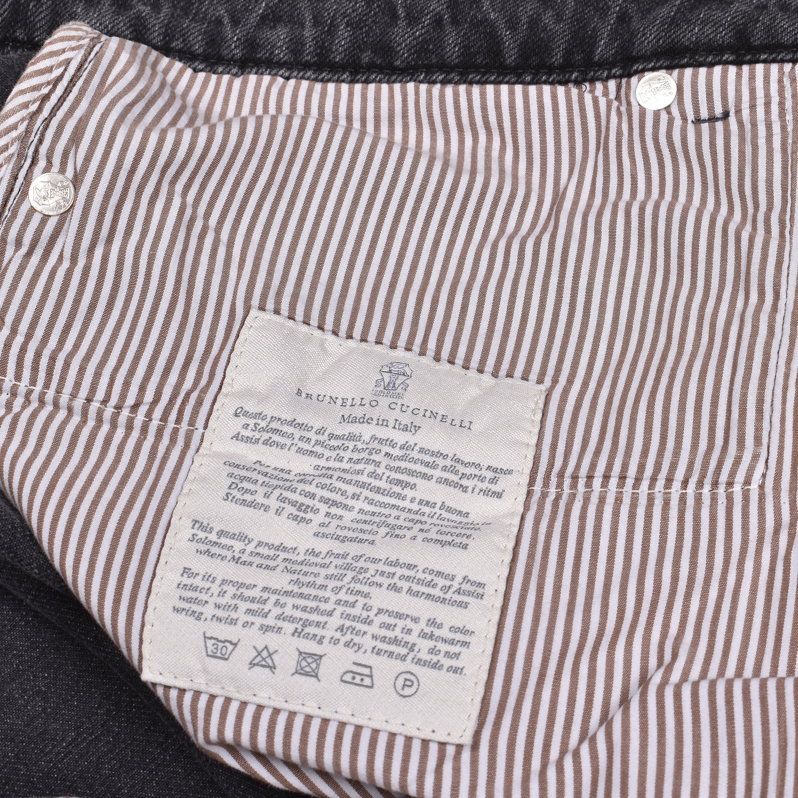 BRUNELLO CUCINELLI MEN'S 5 POCKET DENIM JEANS STYLE LEISURE FIT COTTON PANTS NEW - Image 5