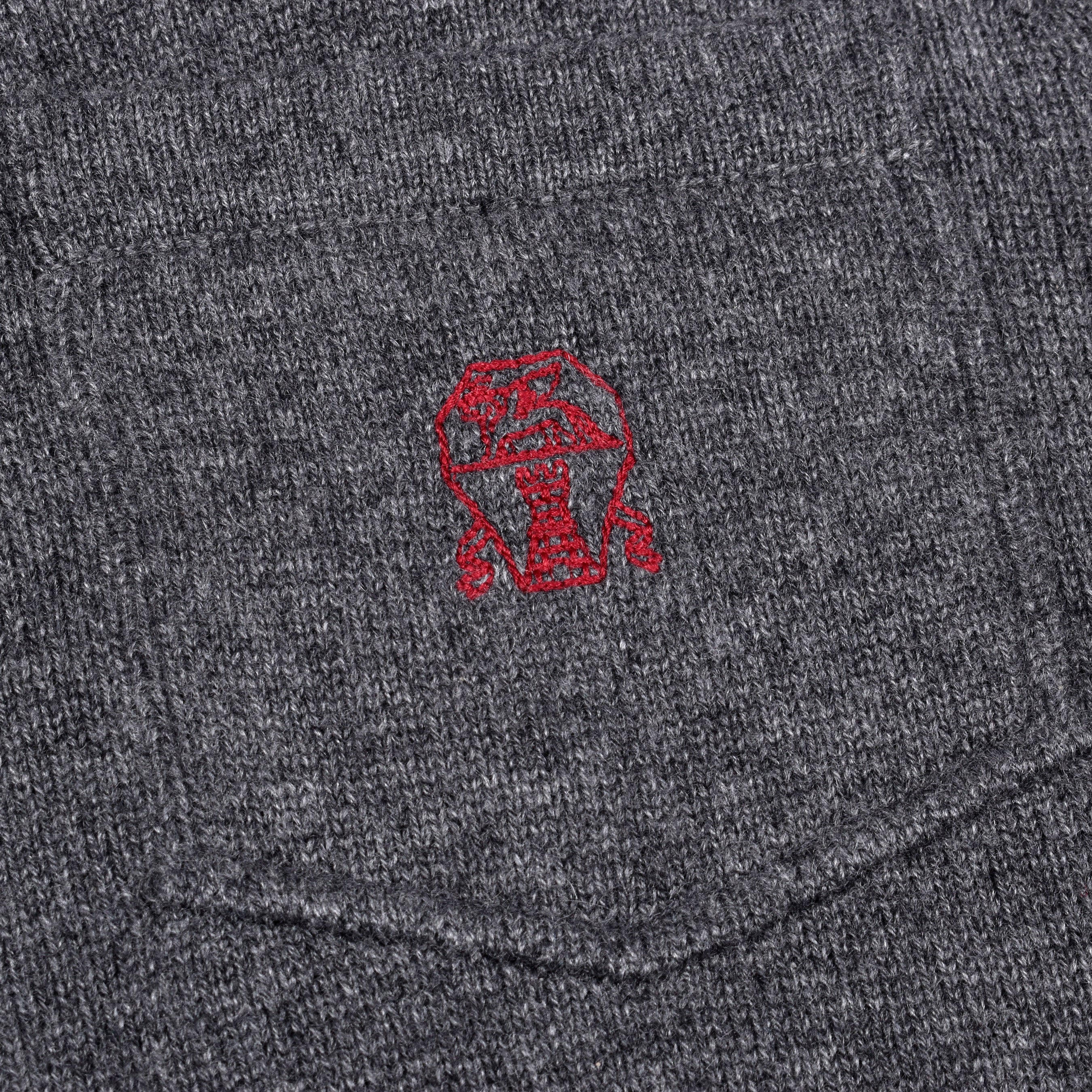 BRUNELLO CUCINELLI MEN'S ATHLETIC GYM TOM STYLE 100% CASHMERE SWEATER / PULLOVER - Image 4