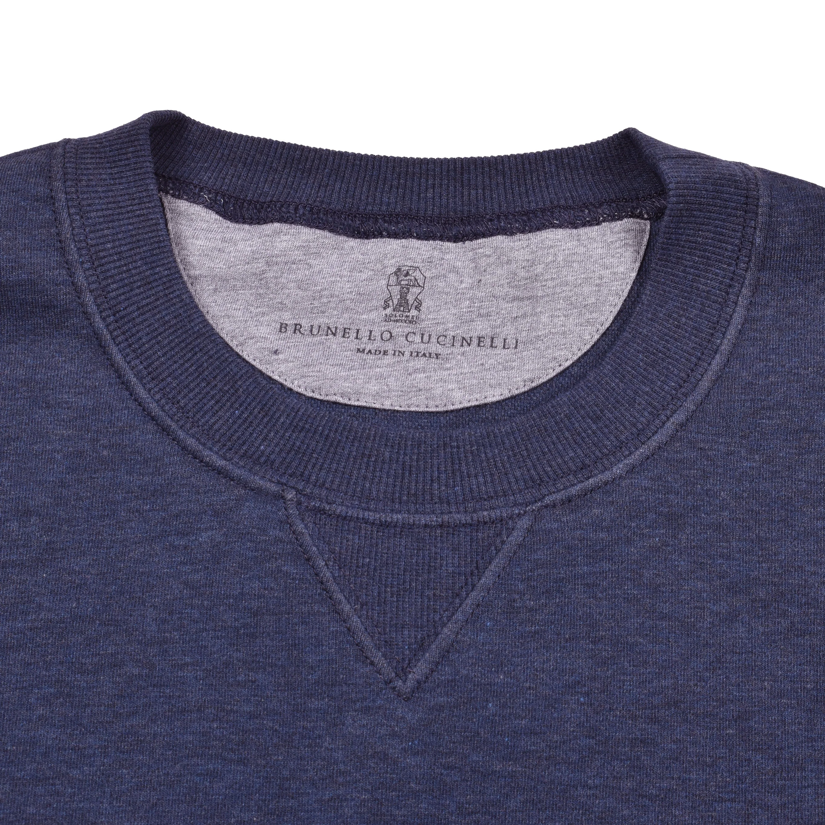 BRUNELLO CUCINELLI MEN'S ATHLETIC STYLE CREW NECK GYM TOP SWEATSHIRT NEW - Image 5