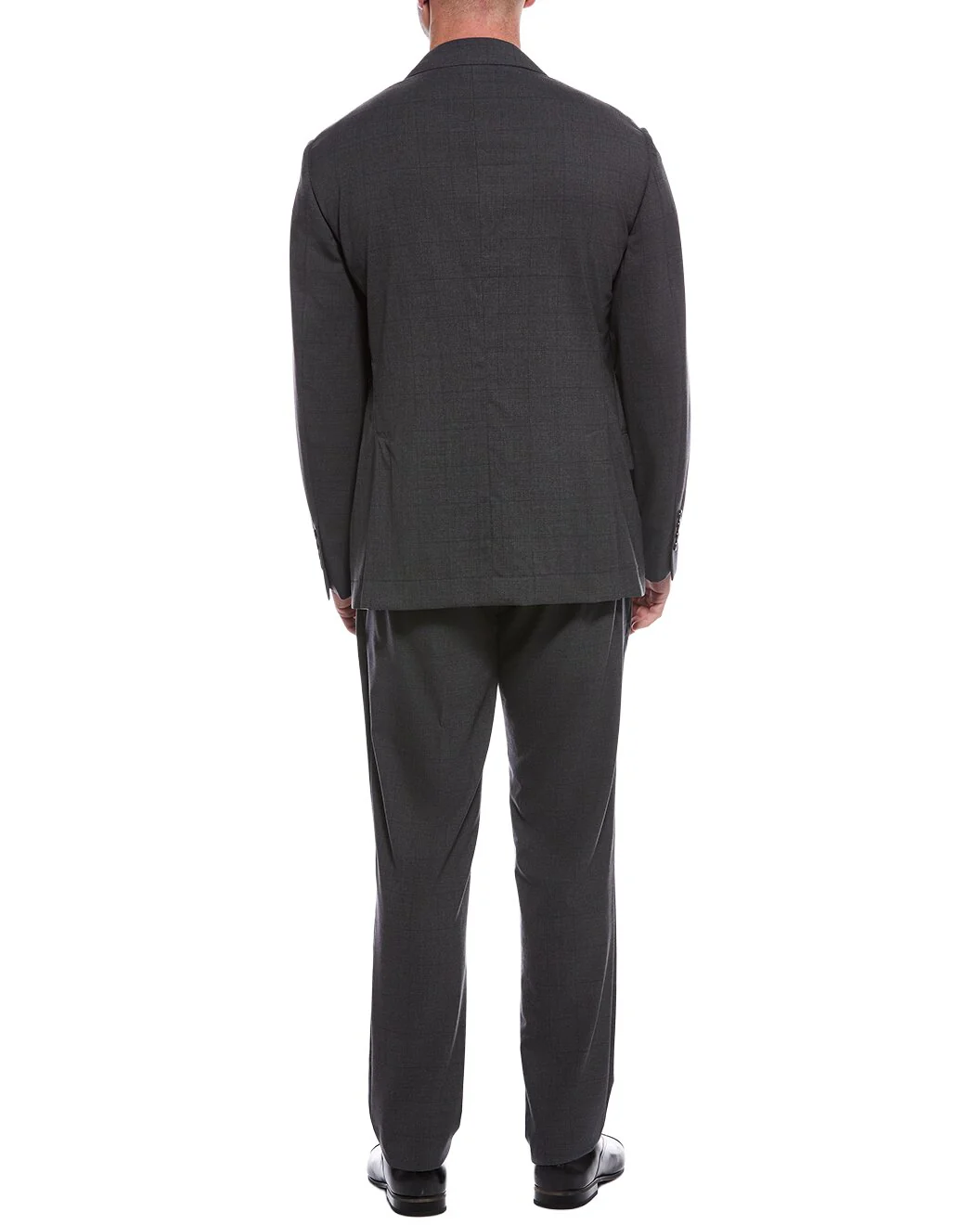 BRUNELLO CUCINELLI MEN'S DARK GREY TAILORED BLAZER - Image 2