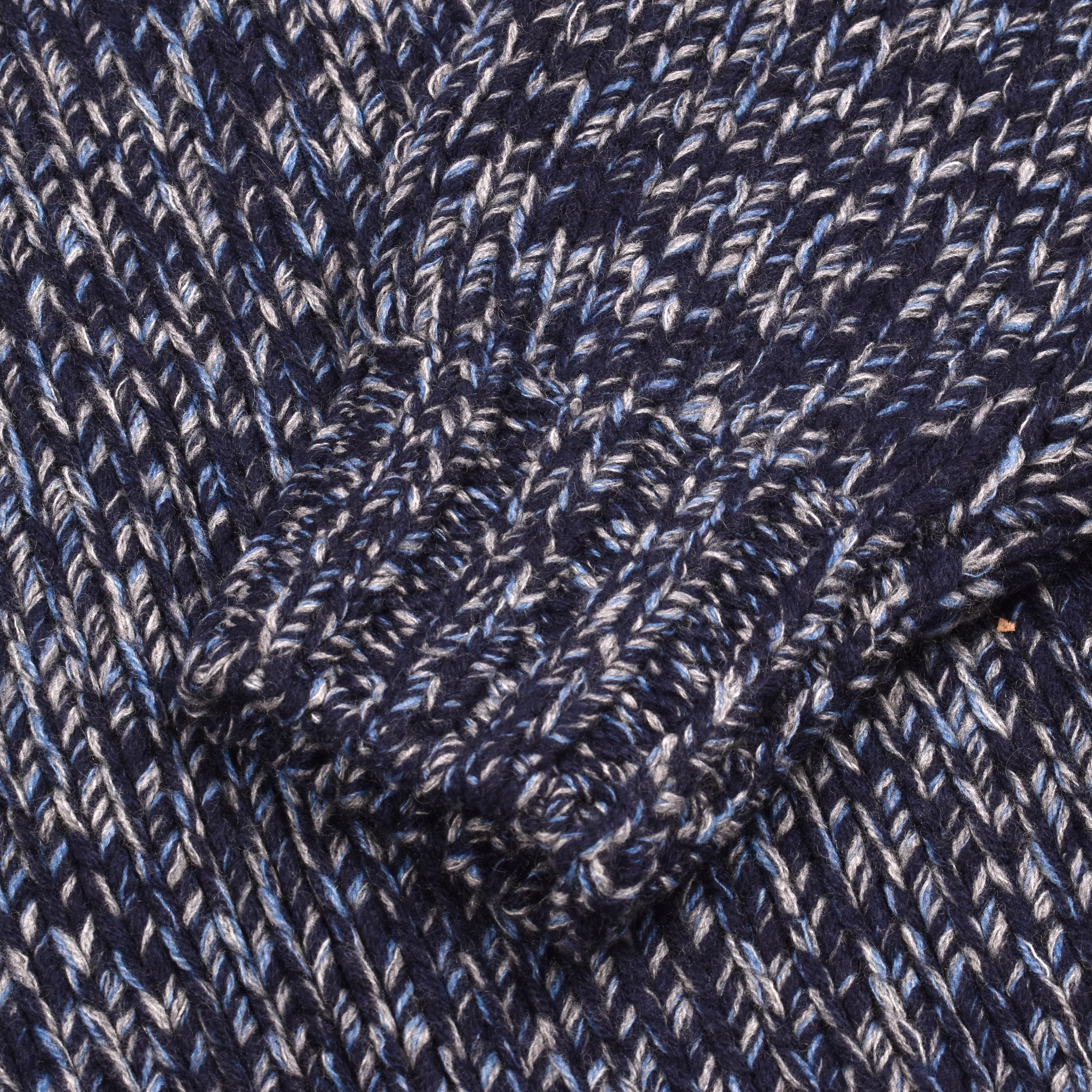 BRUNELLO CUCINELLI MEN'S BLUE CASHMERE BLEND TURTLENECK SWEATER - Image 5