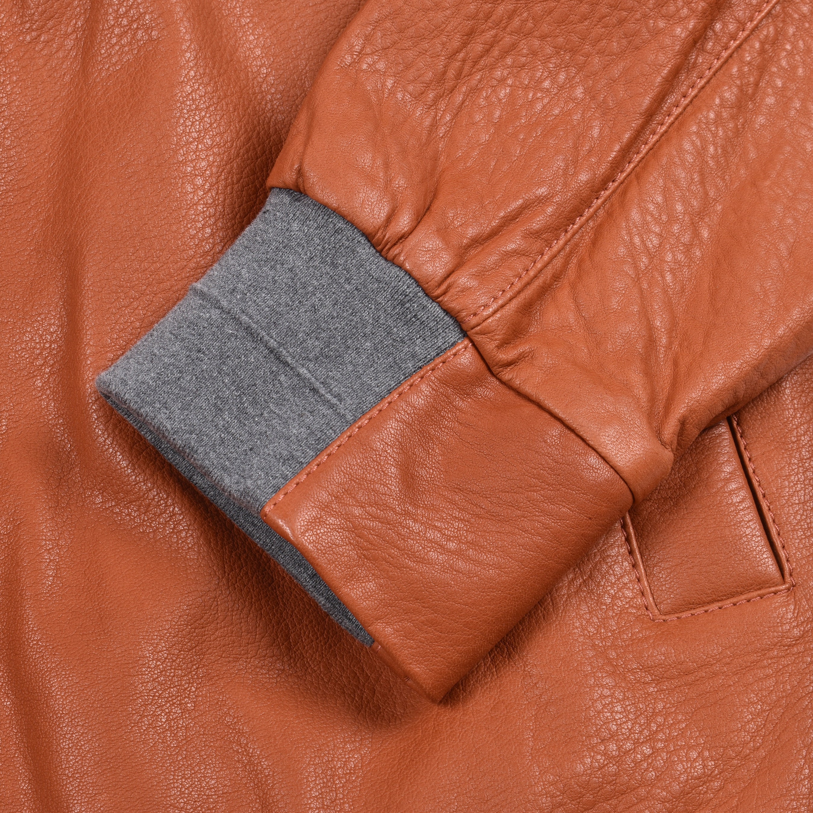 BRUNELLO CUCINELLI MEN'S BOMBER STYLE 100% GENUINE LEATHER JACKET/OUTERWEAR NEW - Image 5