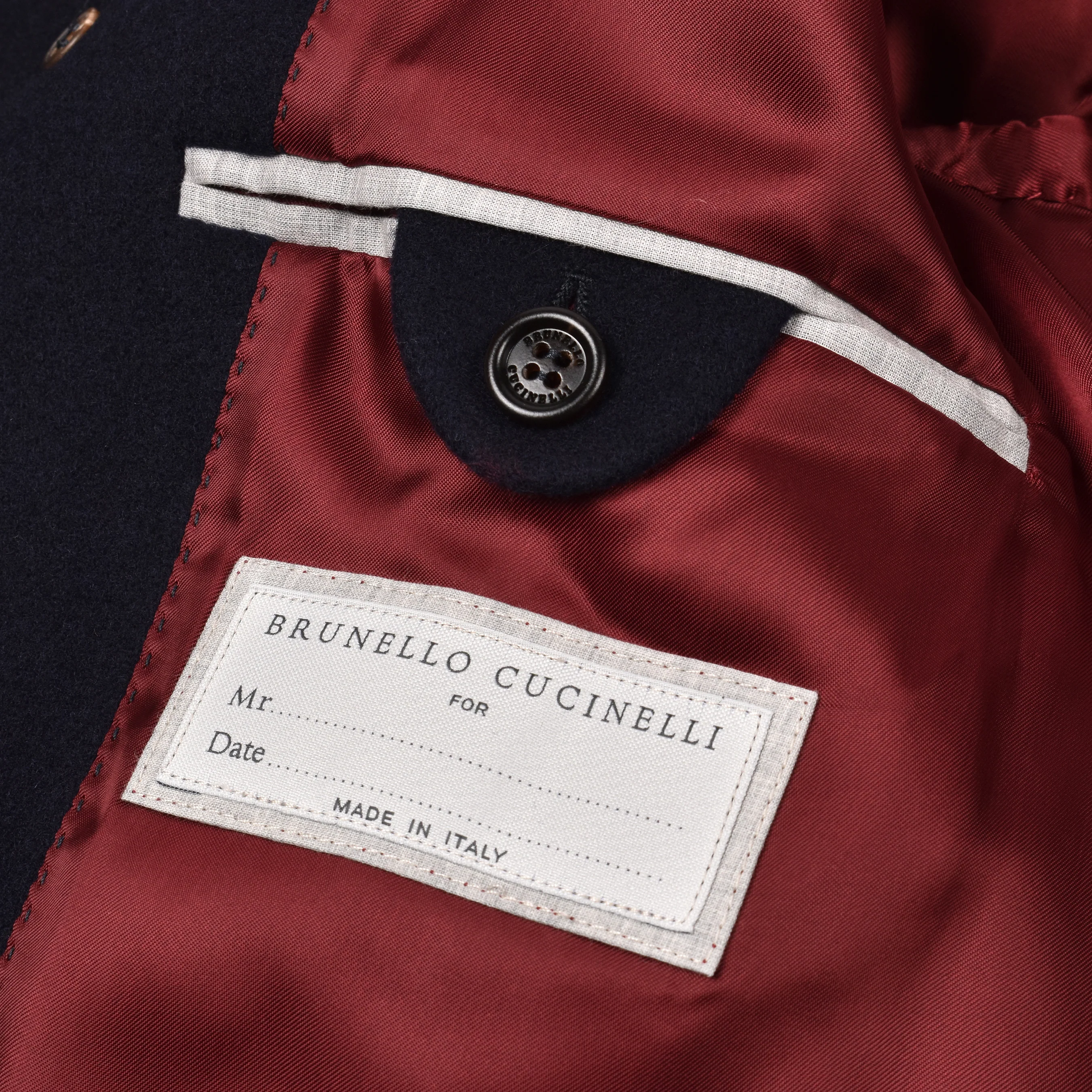 BRUNELLO CUCINELLI MEN'S CASHMERE BLEND PEA COAT STYLE OVERCOAT /JACKET NEW - Image 5