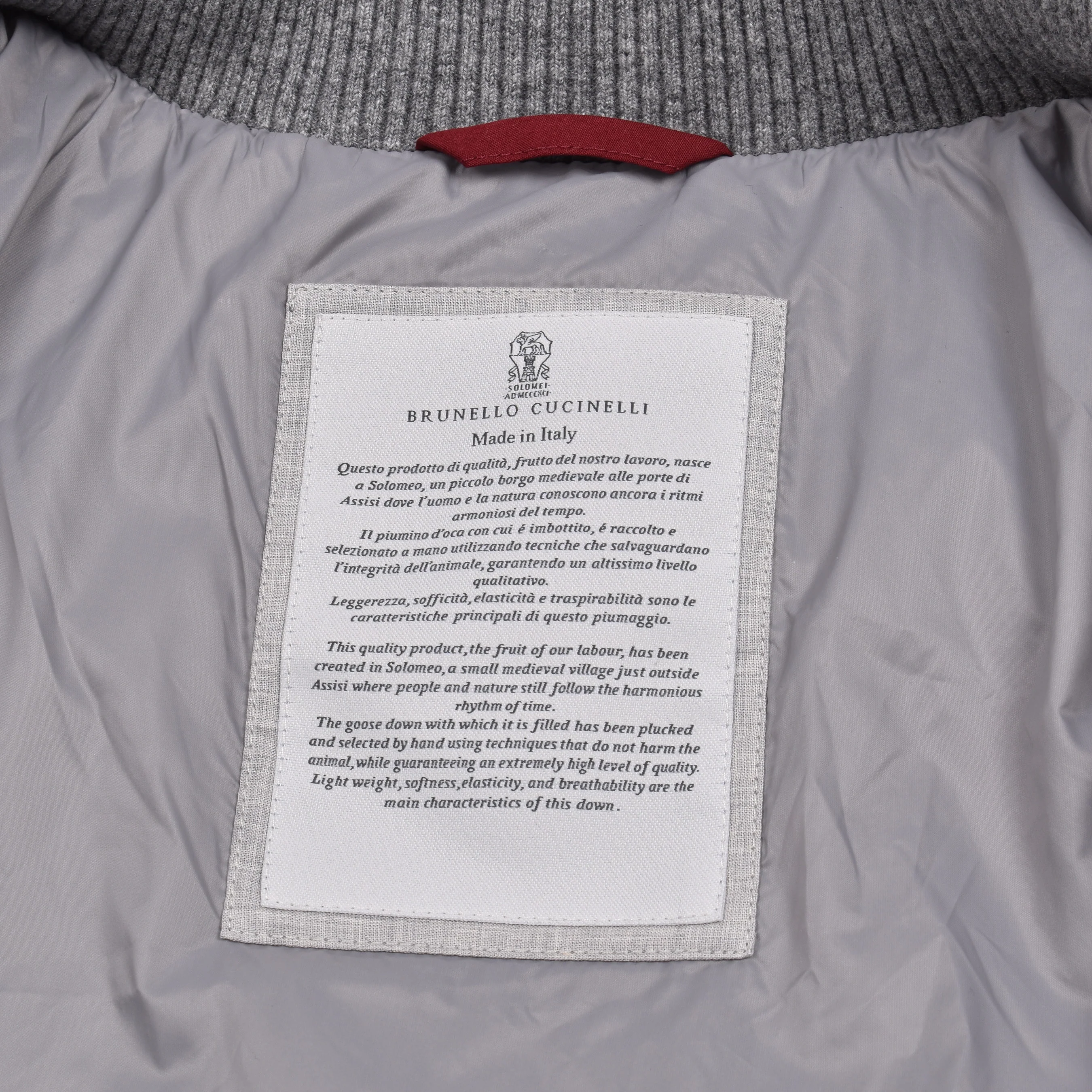 BRUNELLO CUCINELLI MEN'S CASHMERE BOMBER STYLE PUFFER OUTERWEAR JACKET/PARKA - Image 8