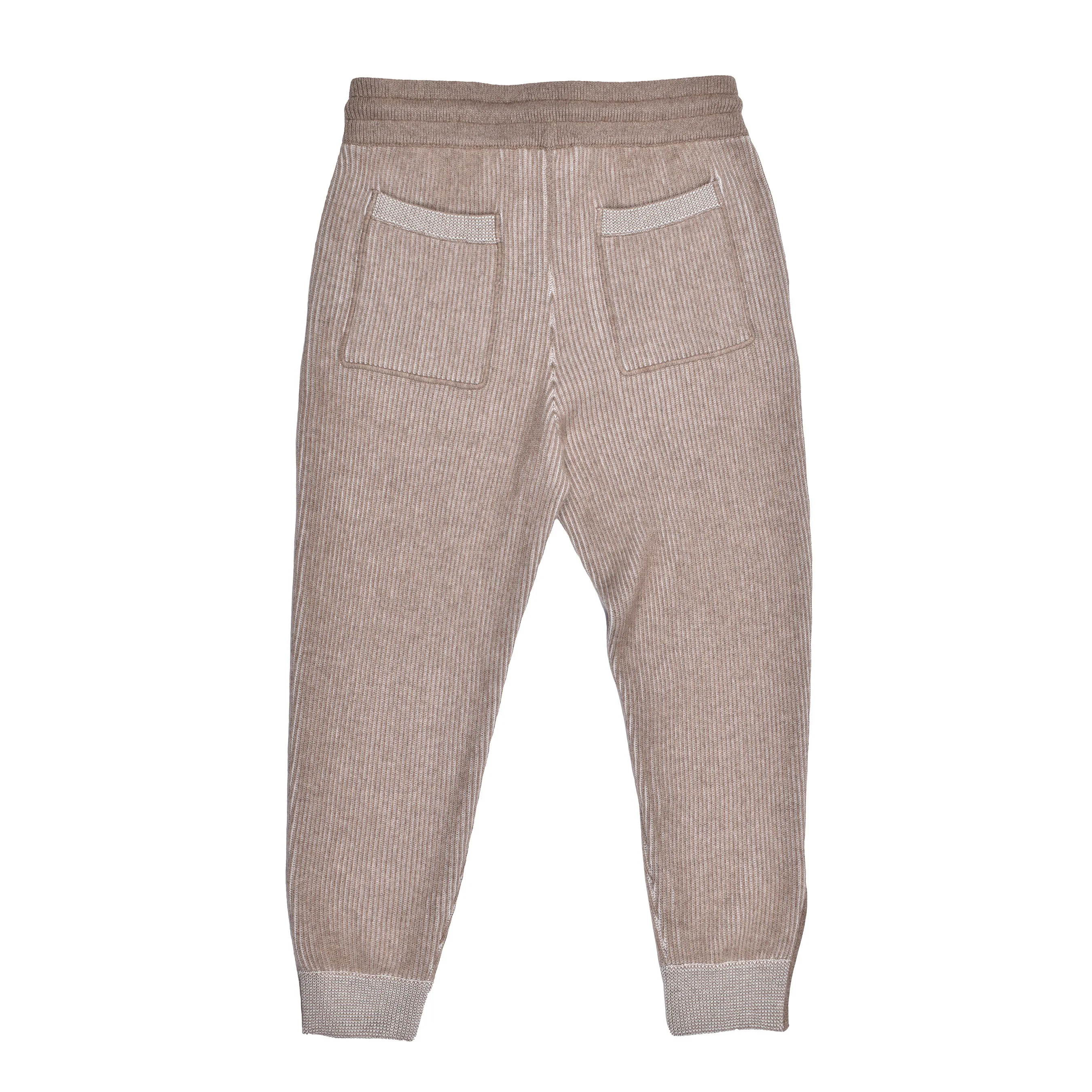 BRUNELLO CUCINELLI MEN'S CASHMERE RIB KNIT FASHION SWEATPANTS - Image 2