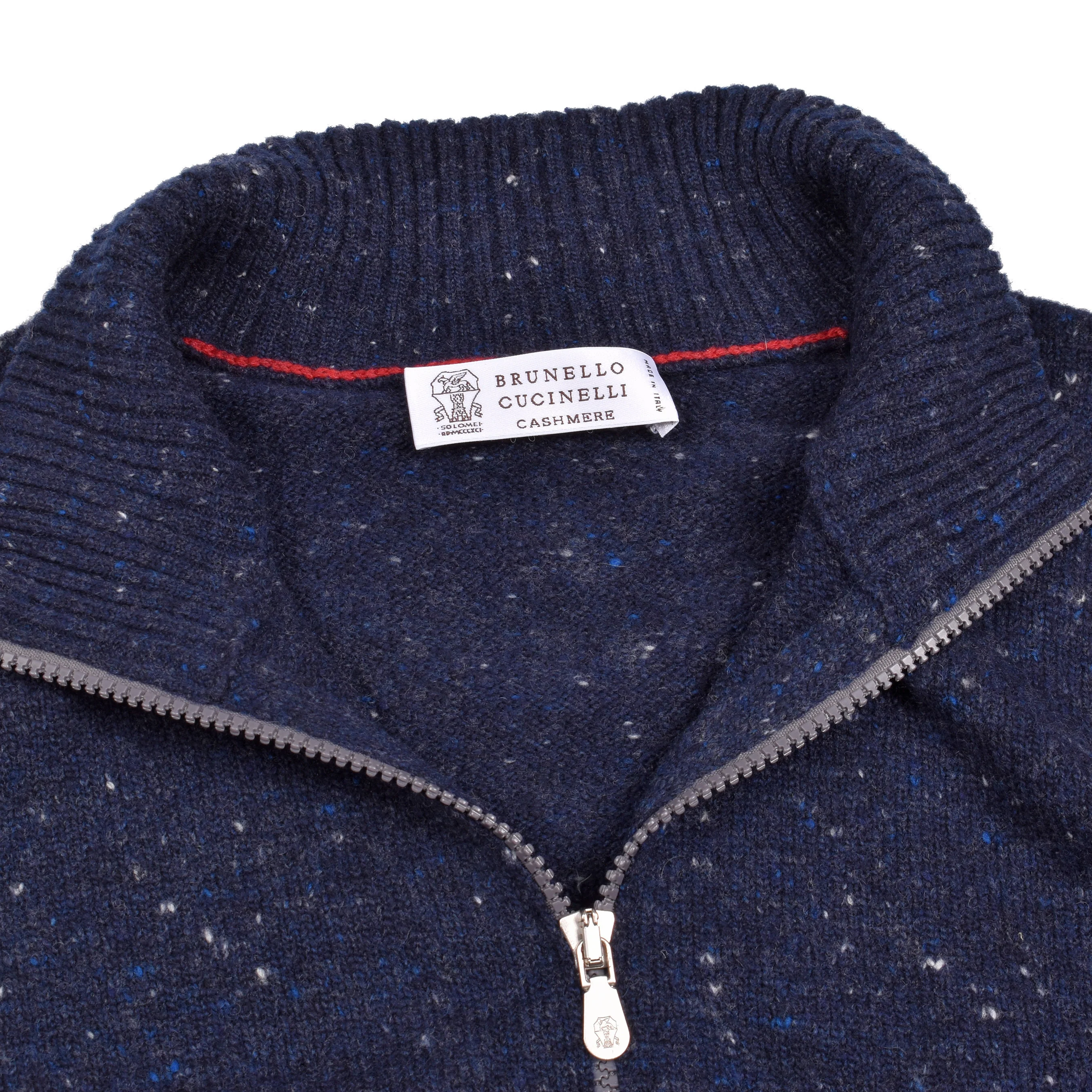 BRUNELLO CUCINELLI MEN'S CASHMERE ZIP UP CARDIGAN SWEATER - Image 4