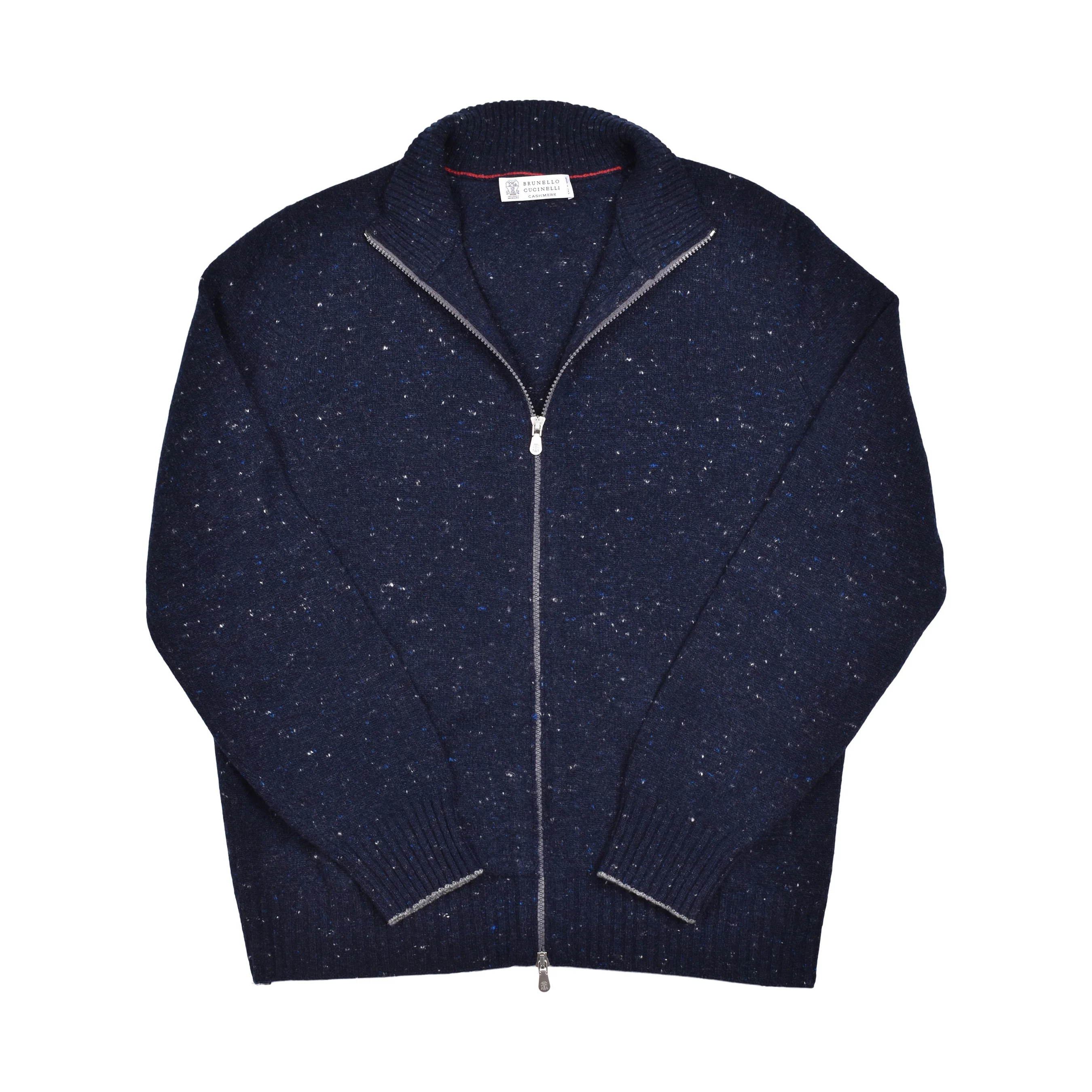 BRUNELLO CUCINELLI MEN'S CASHMERE ZIP UP CARDIGAN SWEATER - Image 6