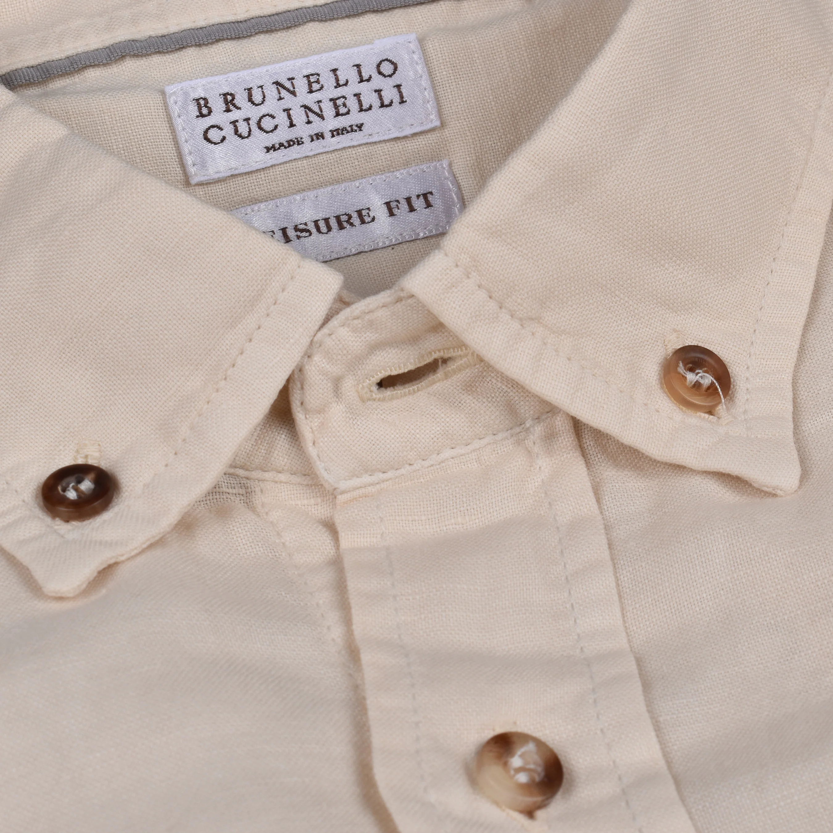 BRUNELLO CUCINELLI MENS CASUAL BASIC FIT LONG SLEEVE BUTTON DOWN SHIRT NEW - Image 2