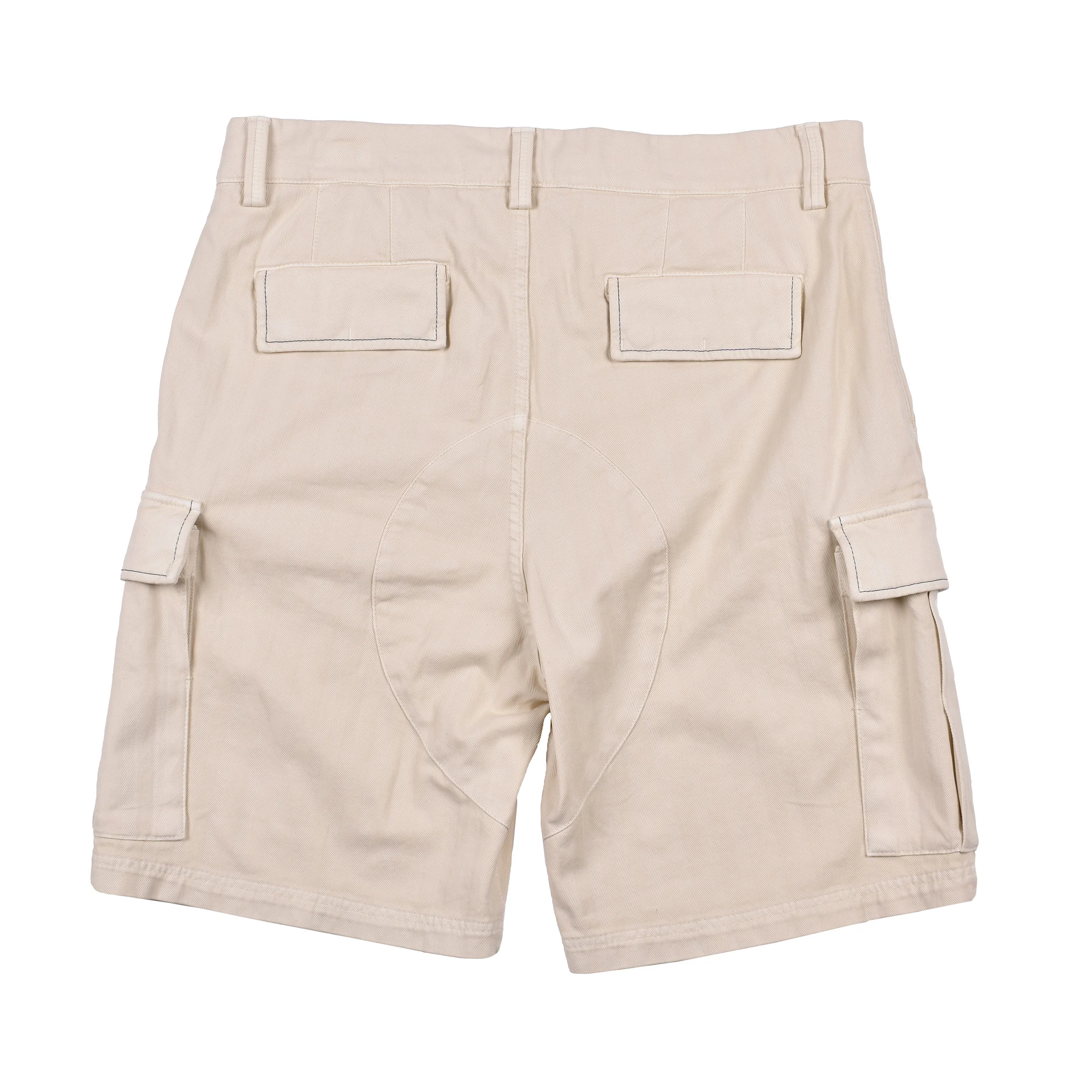 BRUNELLO CUCINELLI MEN'S CASUAL COTTON CARGO STYLE SHORTS - Image 2