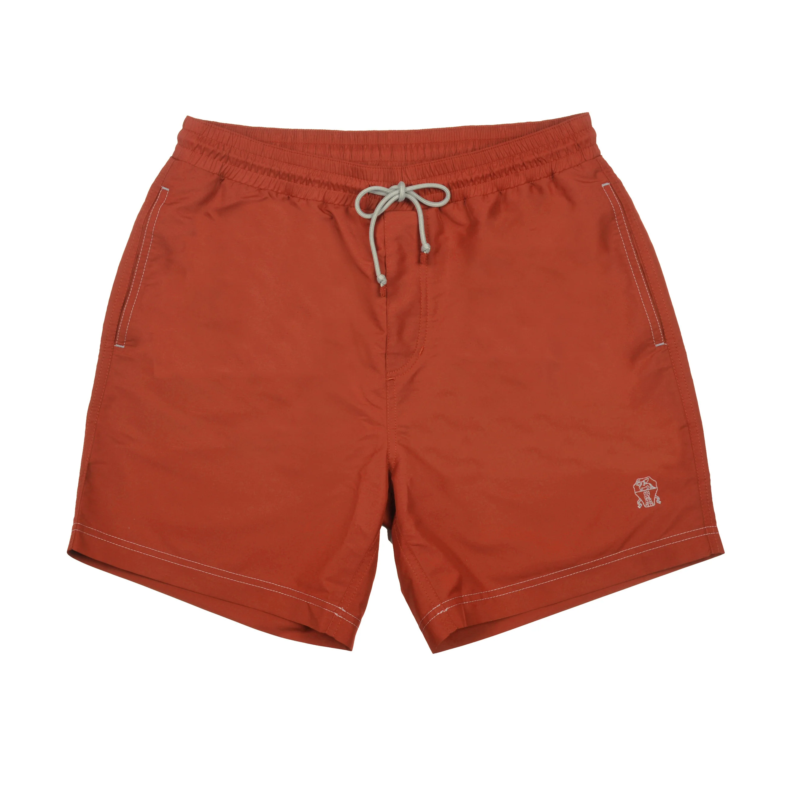 BRUNELLO CUCINELLI MEN'S CASUAL LOGO SWIM SHORTS / TRUNKS NEW