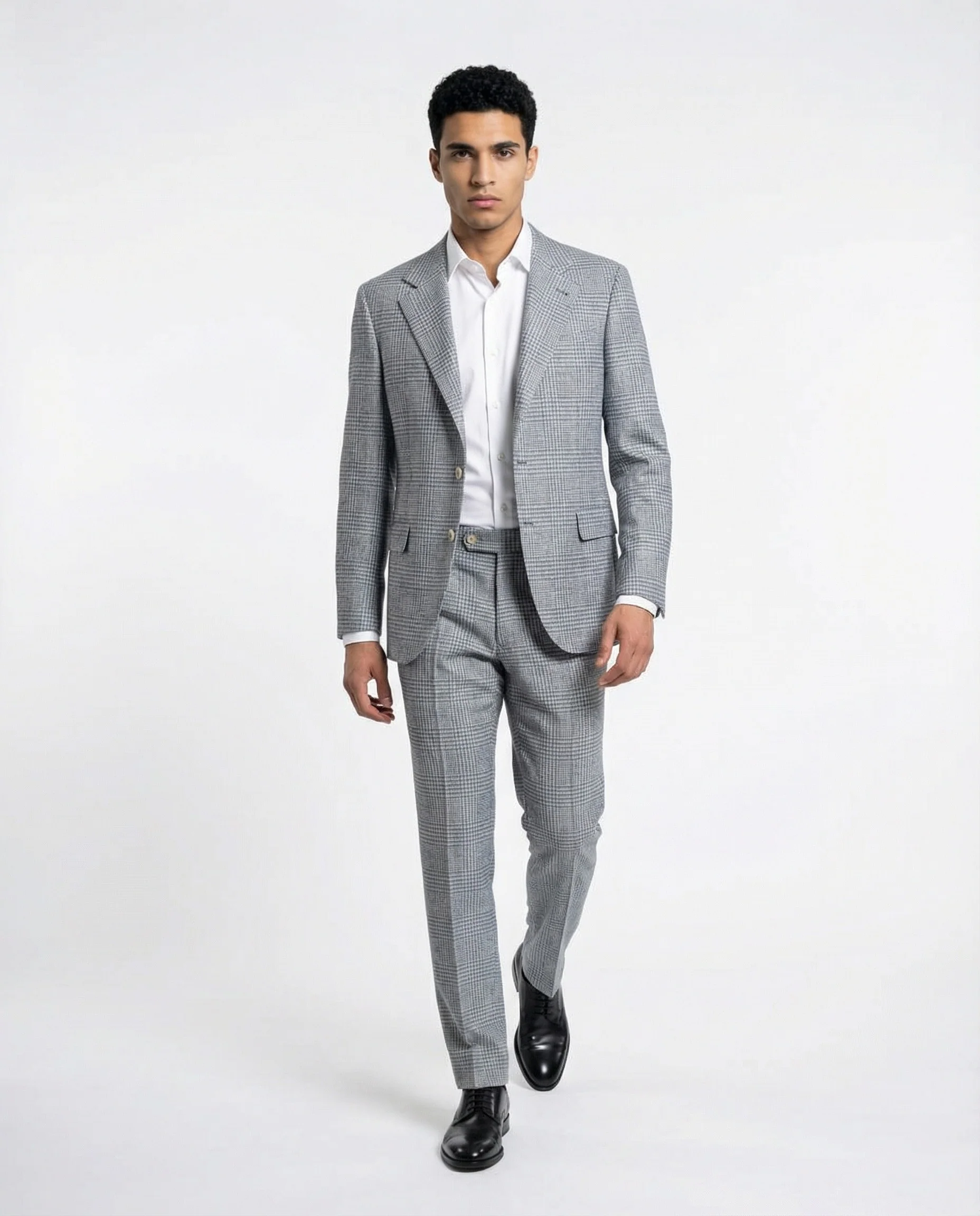 BRUNELLO CUCINELLI MEN'S CELESTE WOOL BLEND LEISURE SUIT
