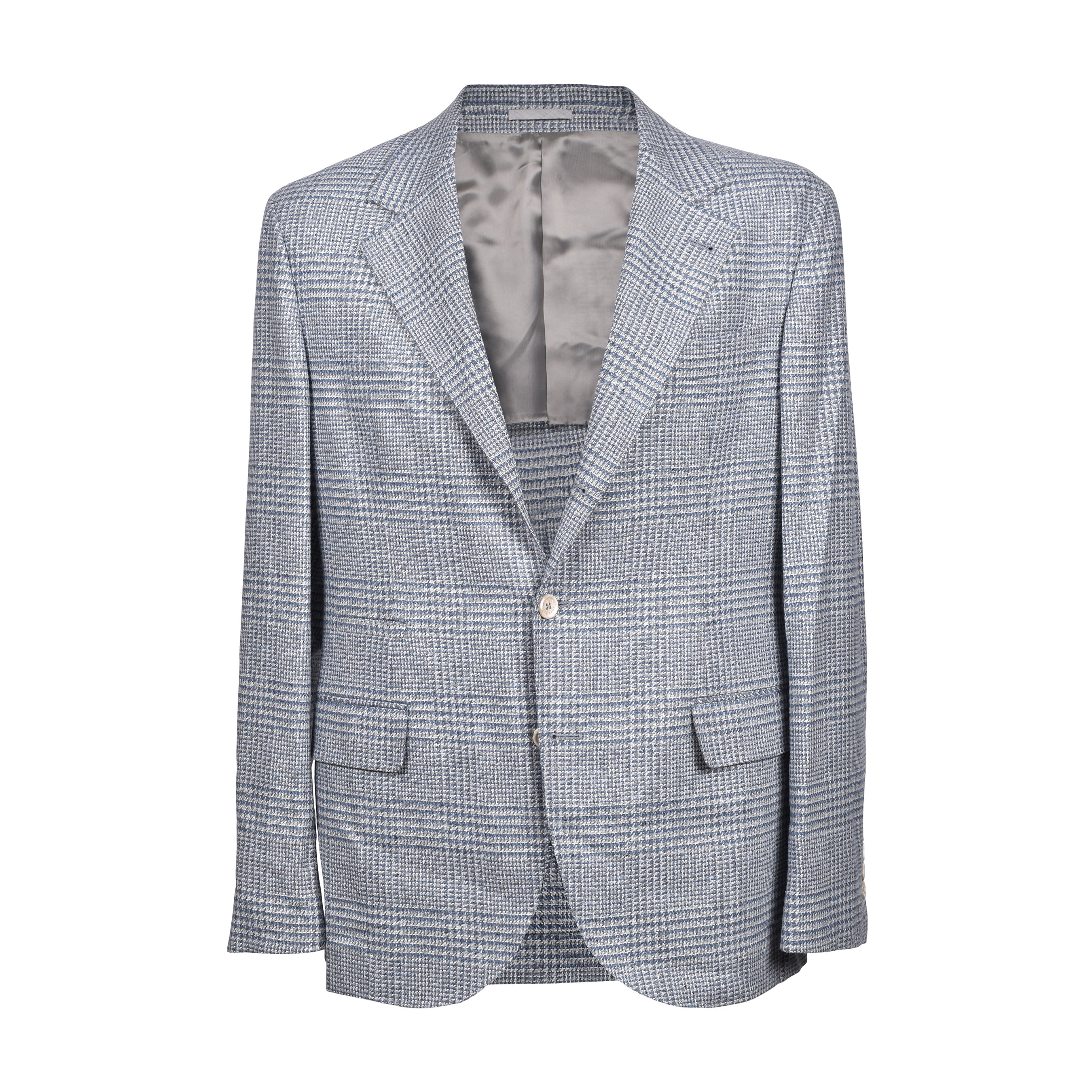 BRUNELLO CUCINELLI MEN'S CELESTE WOOL BLEND LEISURE SUIT - Image 3