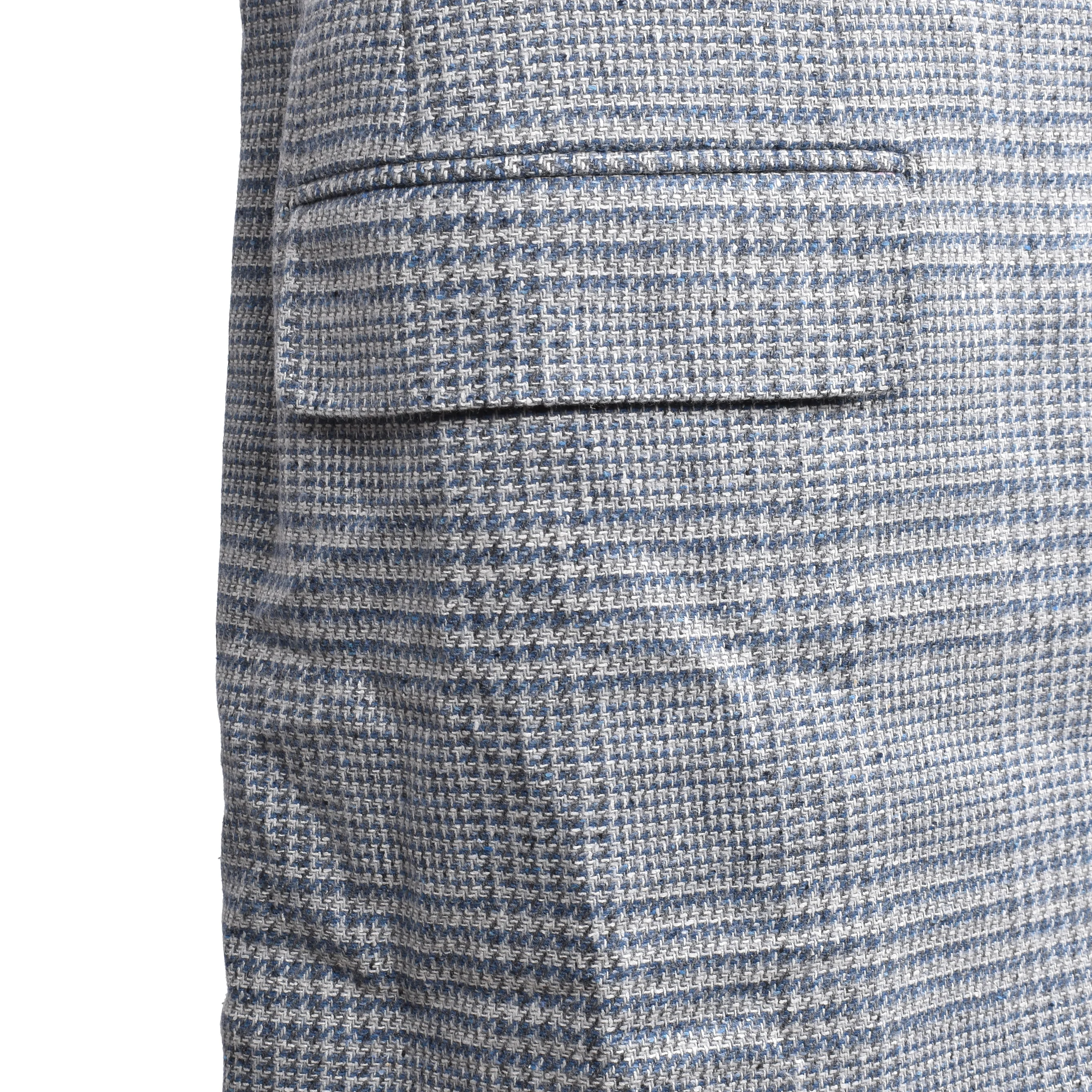 BRUNELLO CUCINELLI MEN'S CELESTE WOOL BLEND LEISURE SUIT - Image 7
