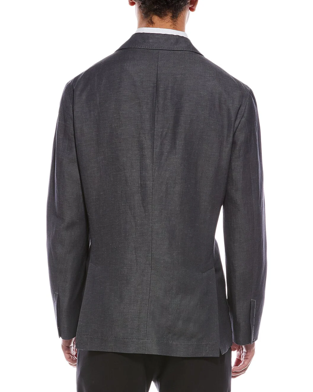 BRUNELLO CUCINELLI MEN'S CHARCOAL DECONSTRUCTED BLAZER - Image 2