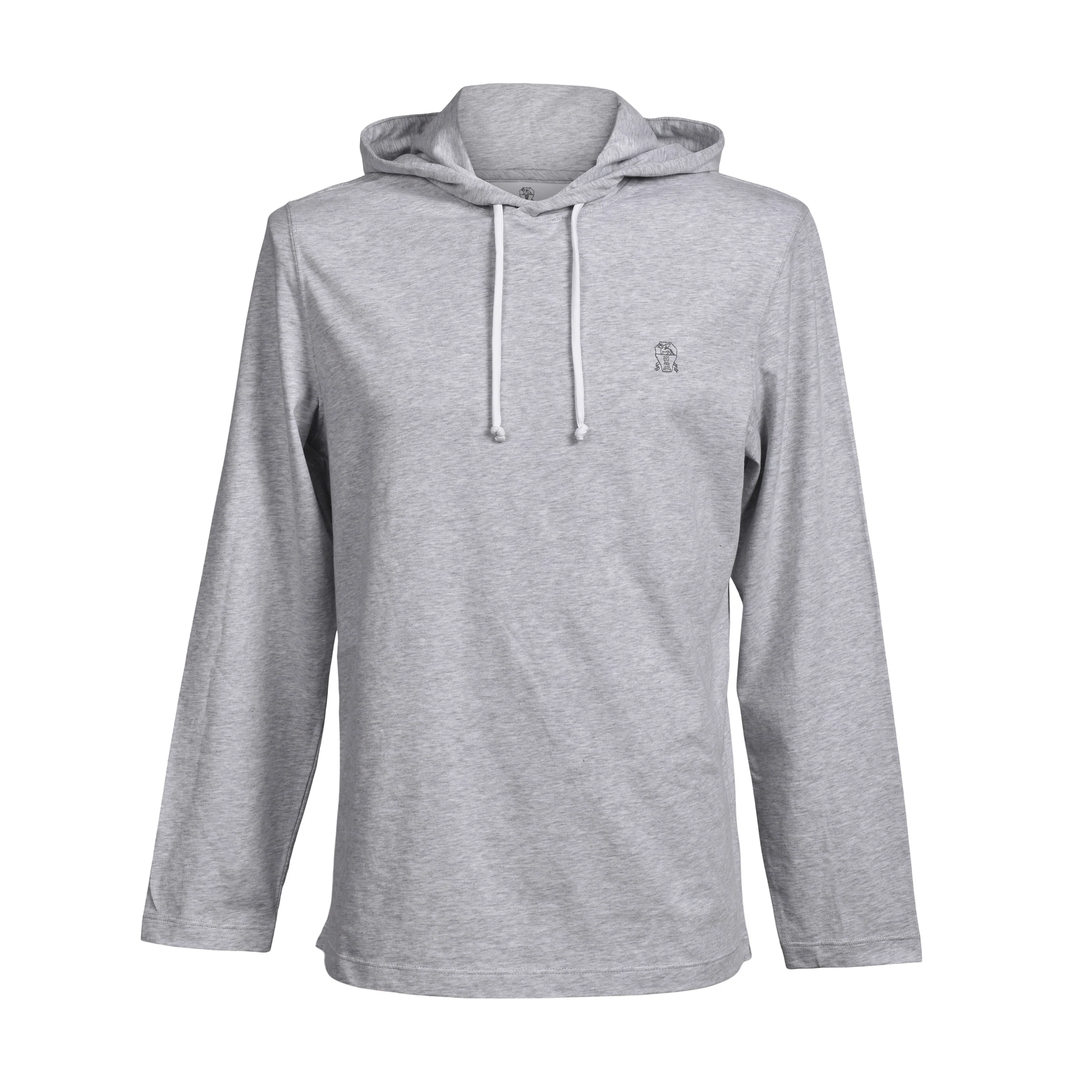 BRUNELLO CUCINELLI MEN'S COTTON ATHETIC FASHION LOGO HOODIE SWEATER/PULLOVER
