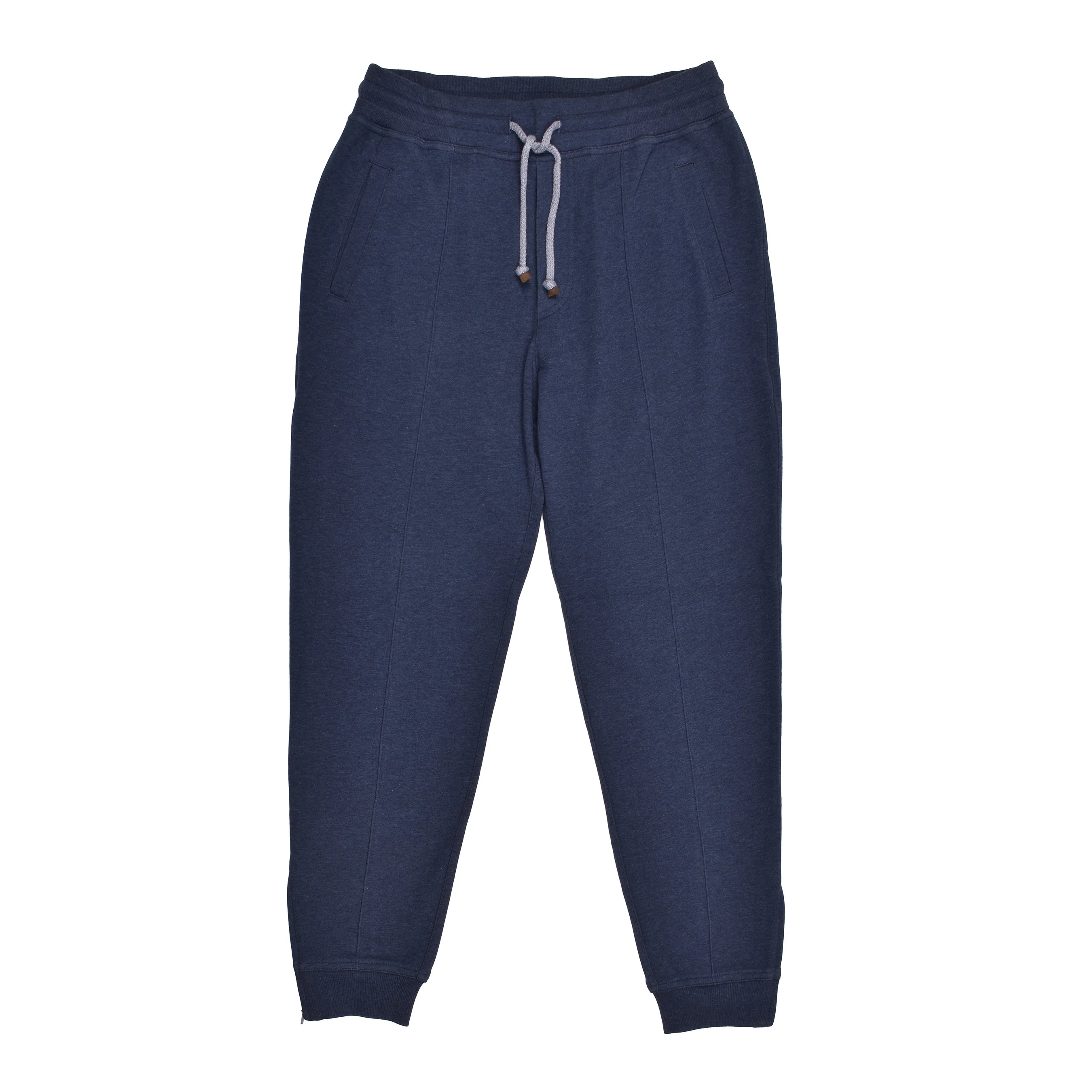 BRUNELLO CUCINELLI MEN'S COTTON DEEP BLIE ATHLETHIC FASHION GYM PANTS