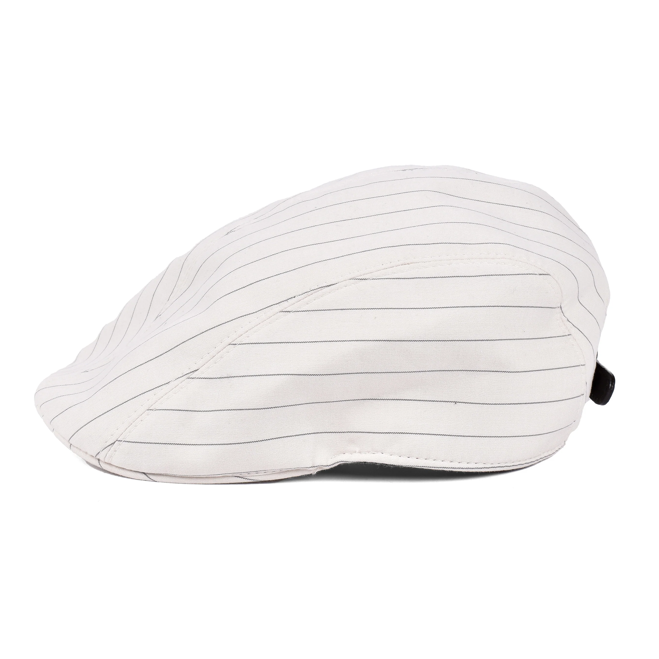 BRUNELLO CUCINELLI MEN'S COTTON OFF WHITE CASUAL FLAT HAT - Image 2