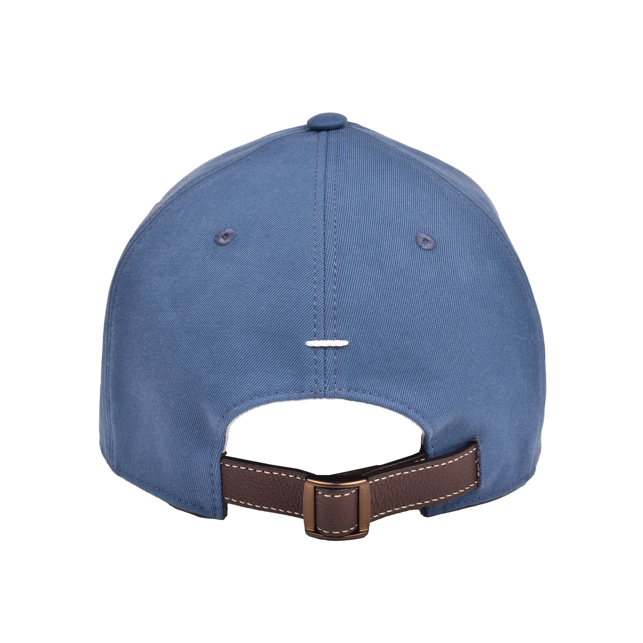 BRUNELLO CUCINELLI MEN'S DEEP BLUE BASEBALL HAT / CAP - Image 3