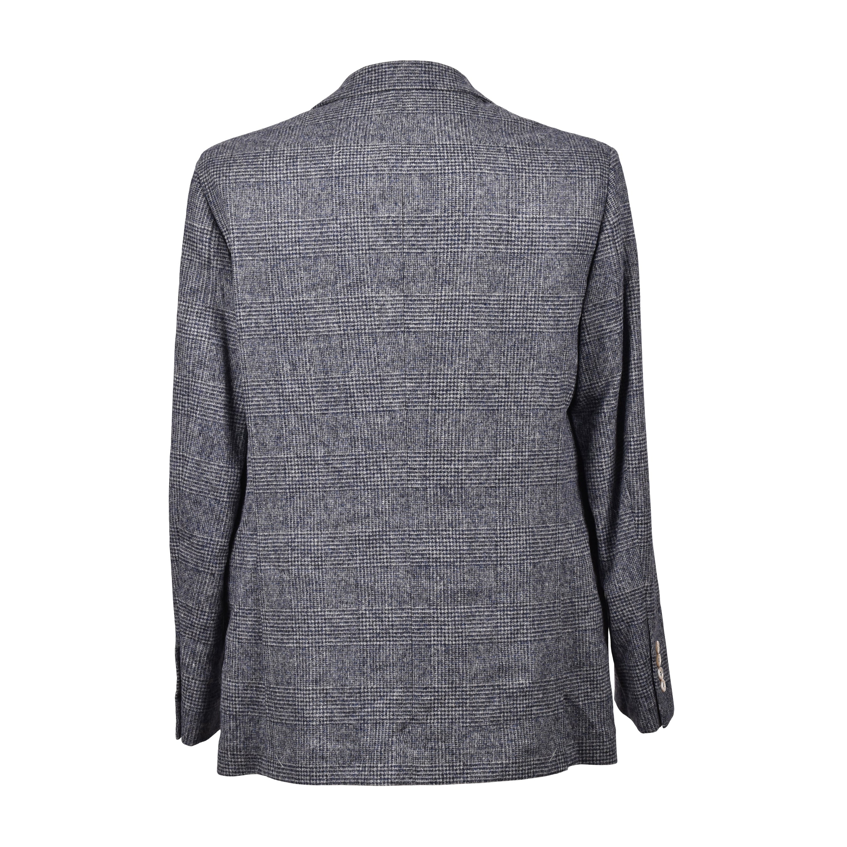 BRUNELLO CUCINELLI MEN'S DENIM CHECK WOOL BLEND SUIT - Image 2