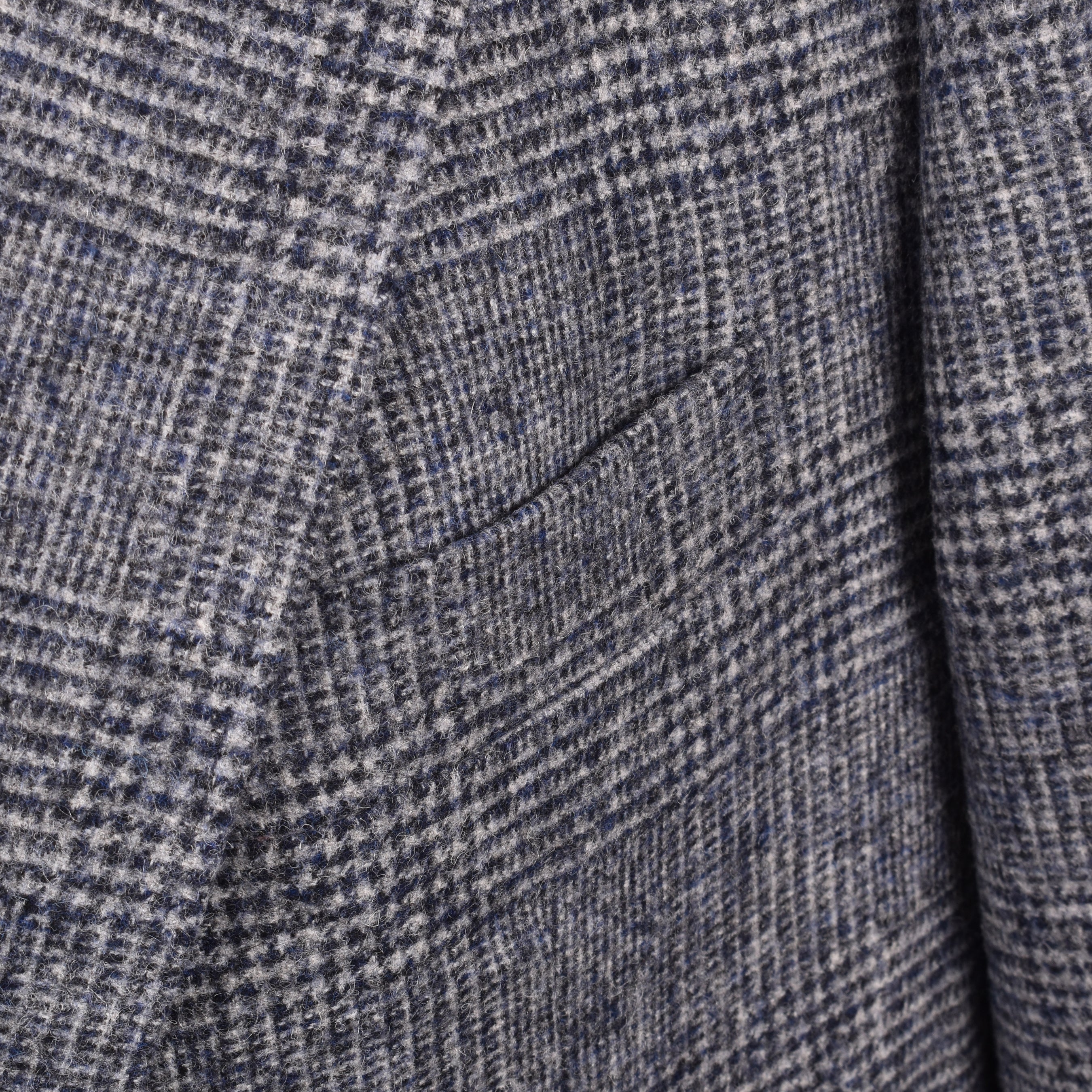 BRUNELLO CUCINELLI MEN'S DENIM CHECK WOOL BLEND SUIT - Image 3