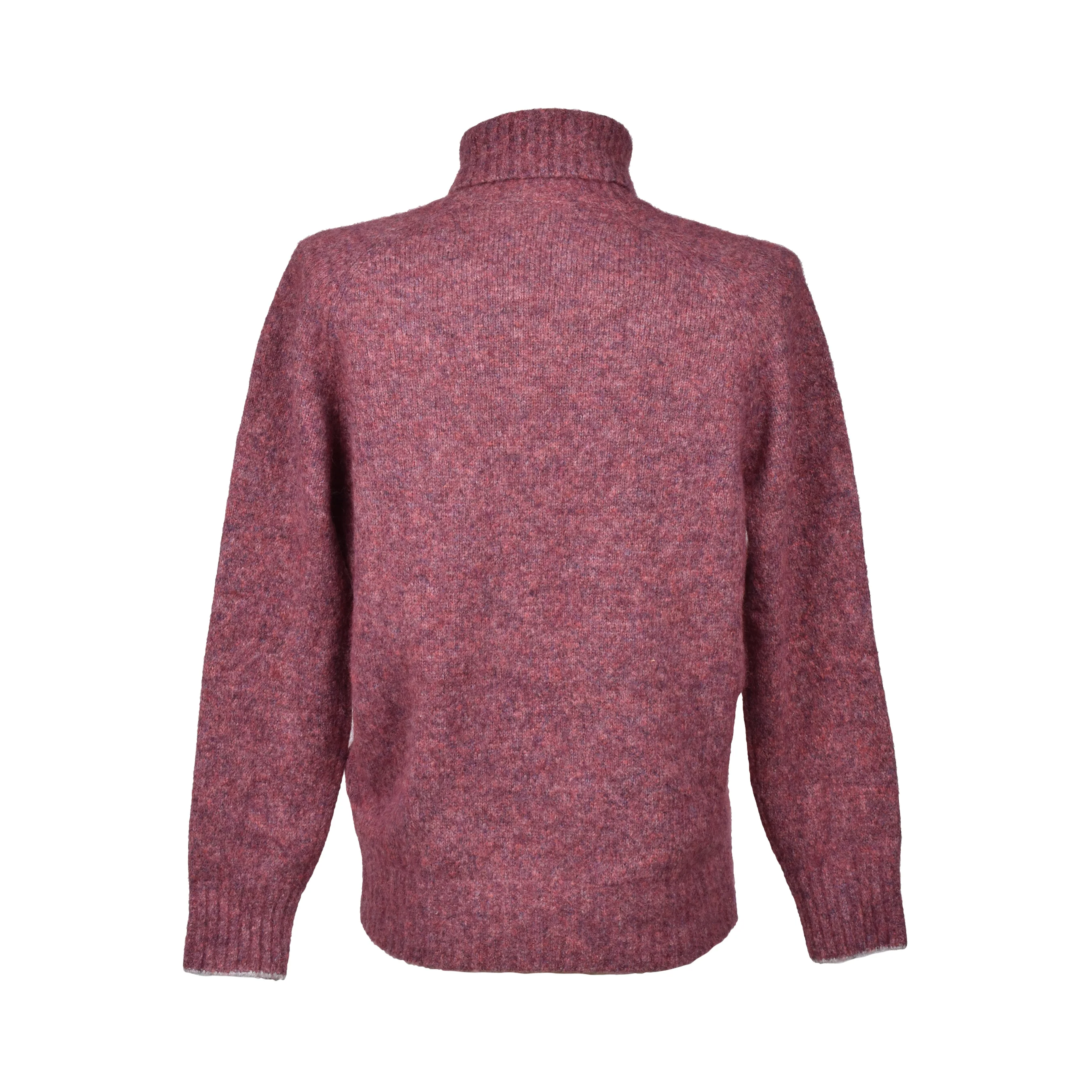 BRUNELLO CUCINELLI MEN'S GRAPE WOOL BLEND TURTLENECK SWEATER - Image 2