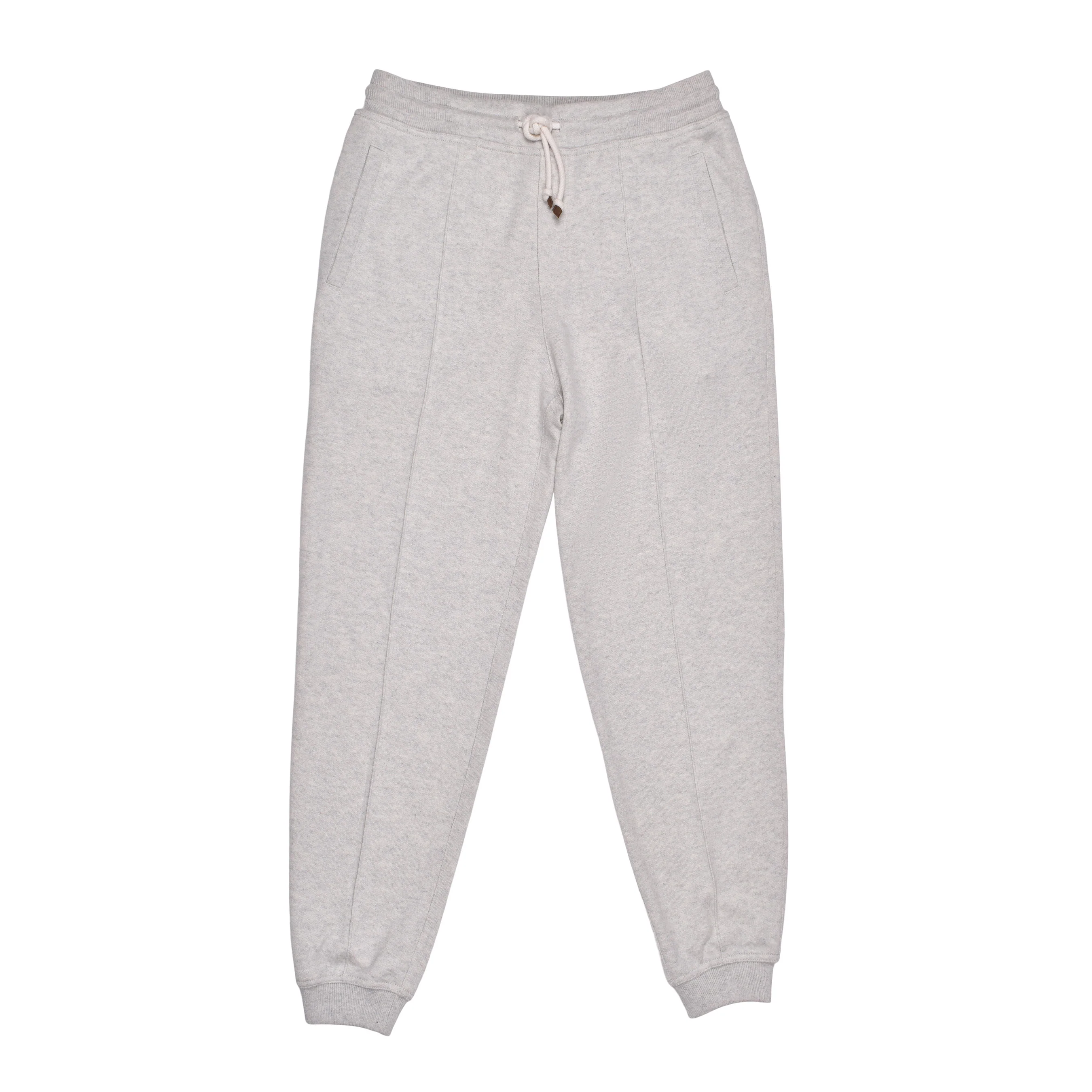 BRUNELLO CUCINELLI MEN'S GRAY CASHMERE ATHLETIC TROUSERS