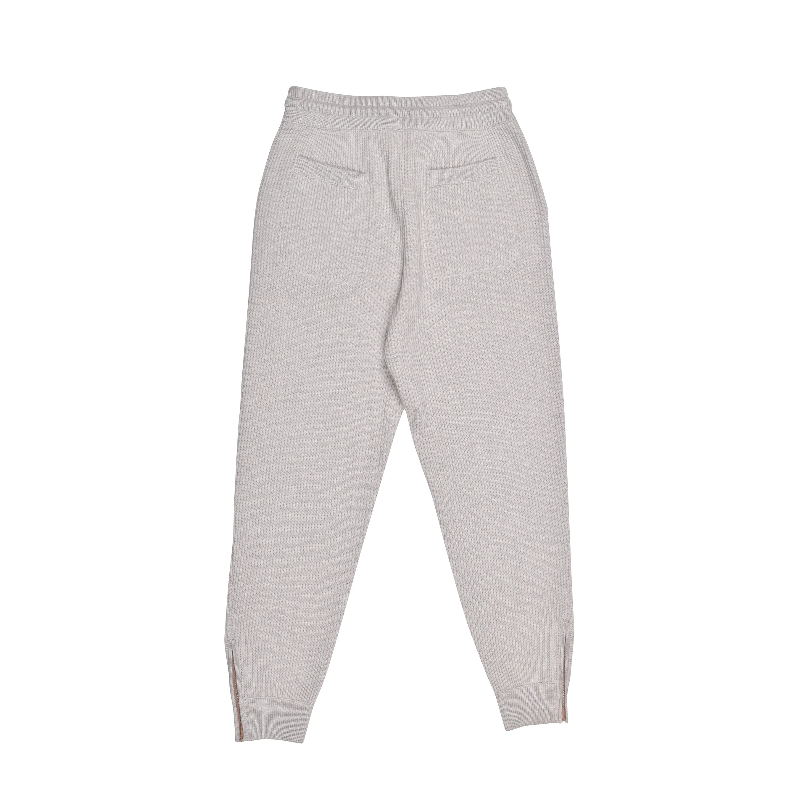 BRUNELLO CUCINELLI MEN'S GRAY CASHMERE KNIT SWEATPANTS - Image 2