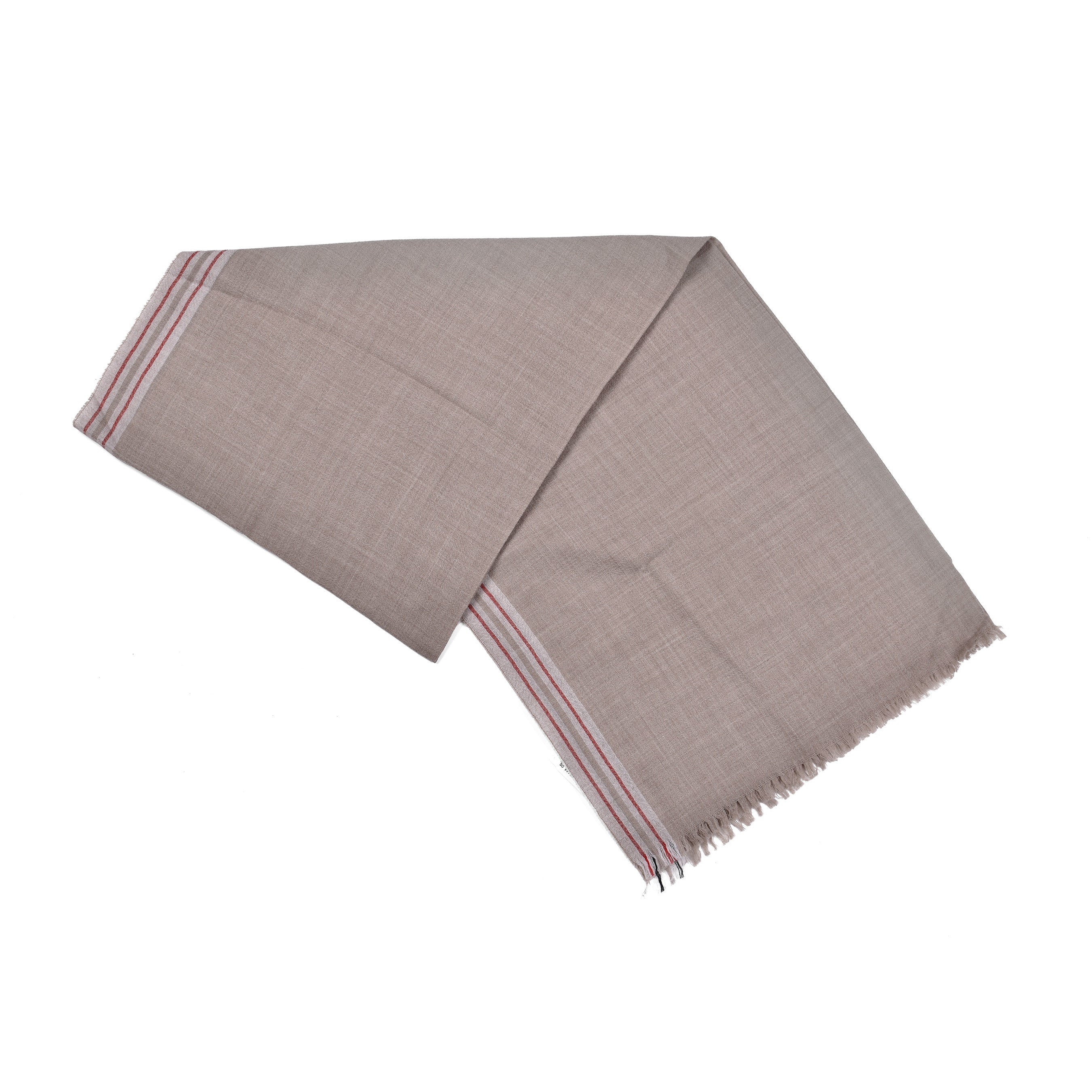 BRUNELLO CUCINELLI MEN'S GRAY CASHMERE SCARF - Image 2