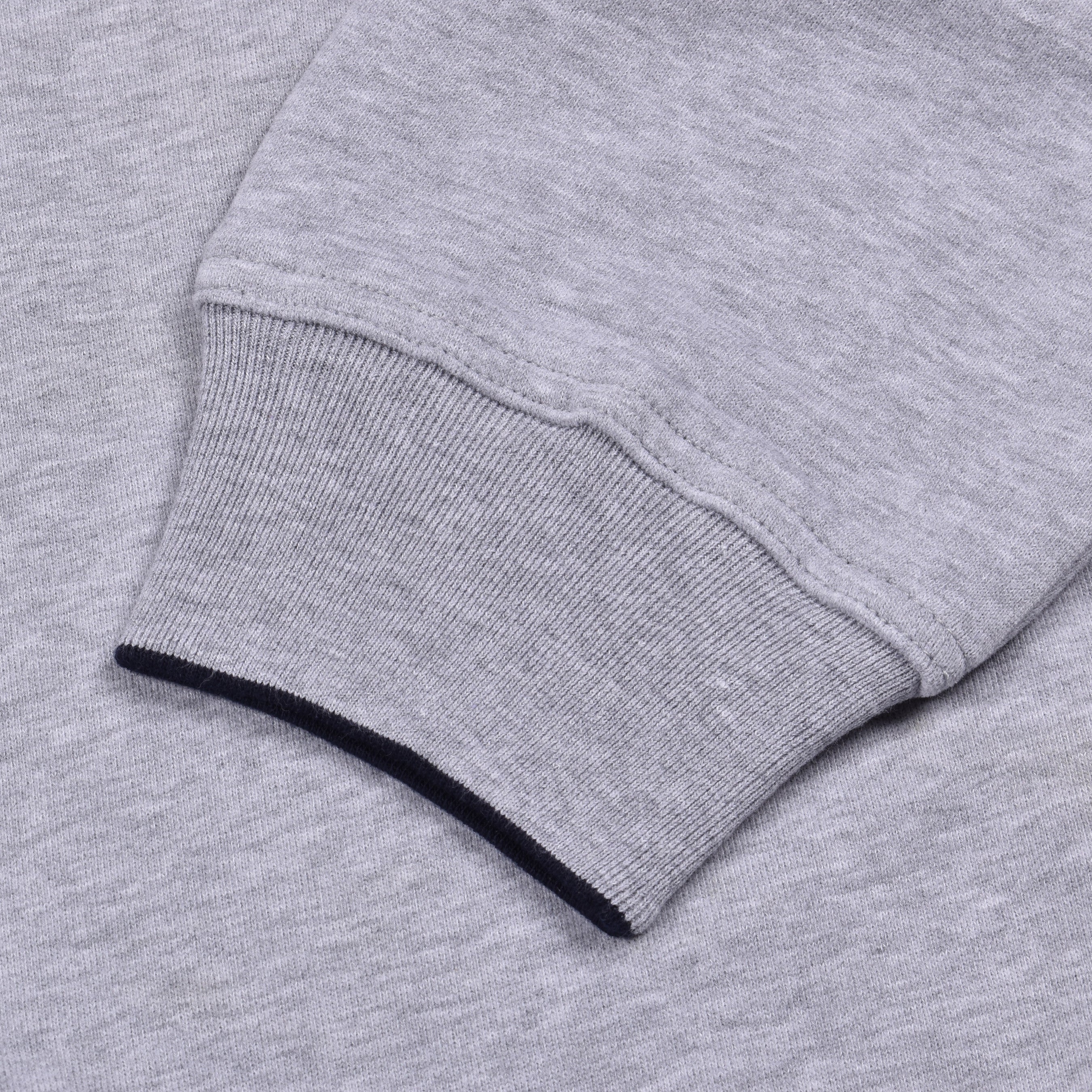 BRUNELLO CUCINELLI MEN'S GRAY LOGO HOODIE SWEATSHIRT - Image 3