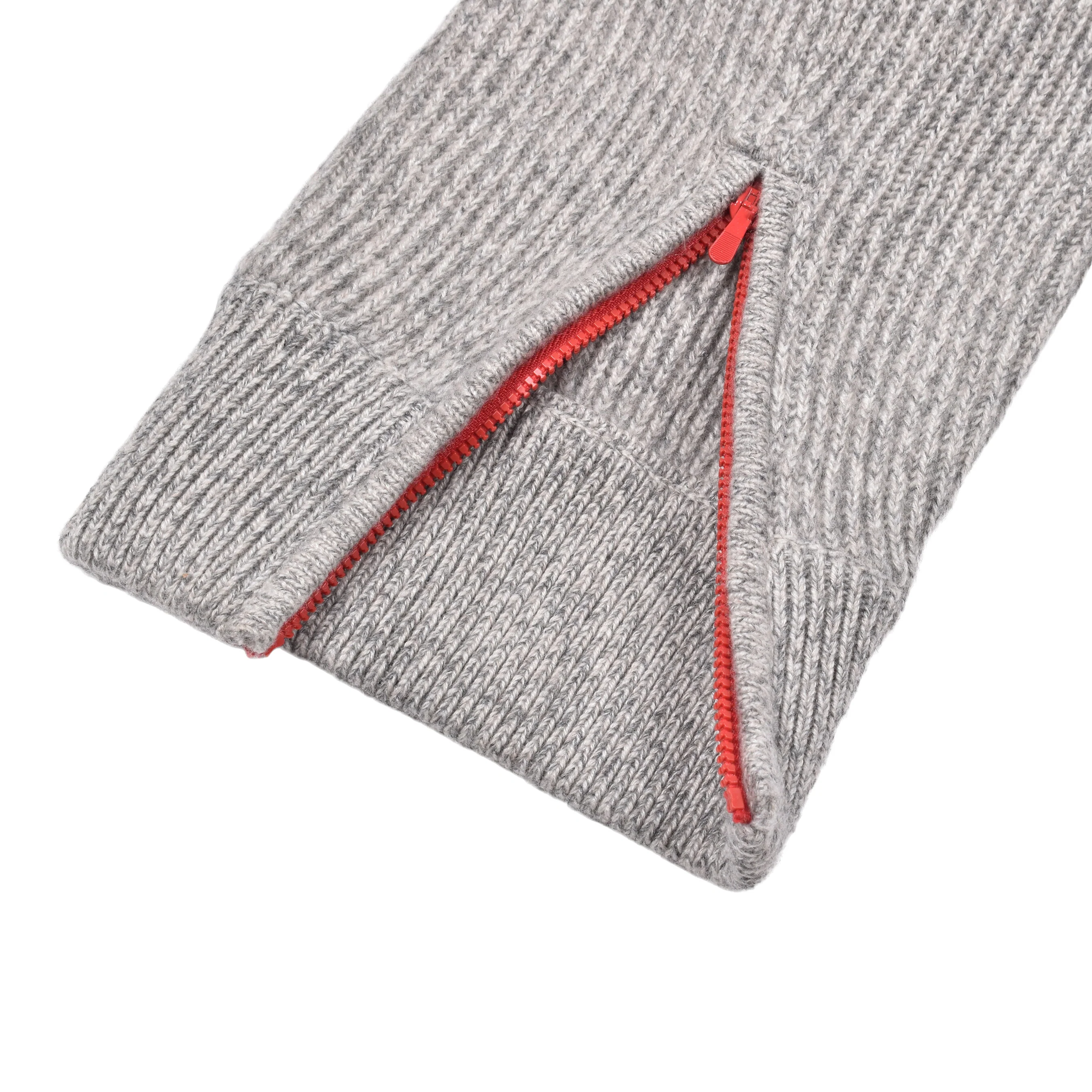 BRUNELLO CUCINELLI MEN'S GRAY CASHMERE DRAWSTRING TROUSERS - Image 4