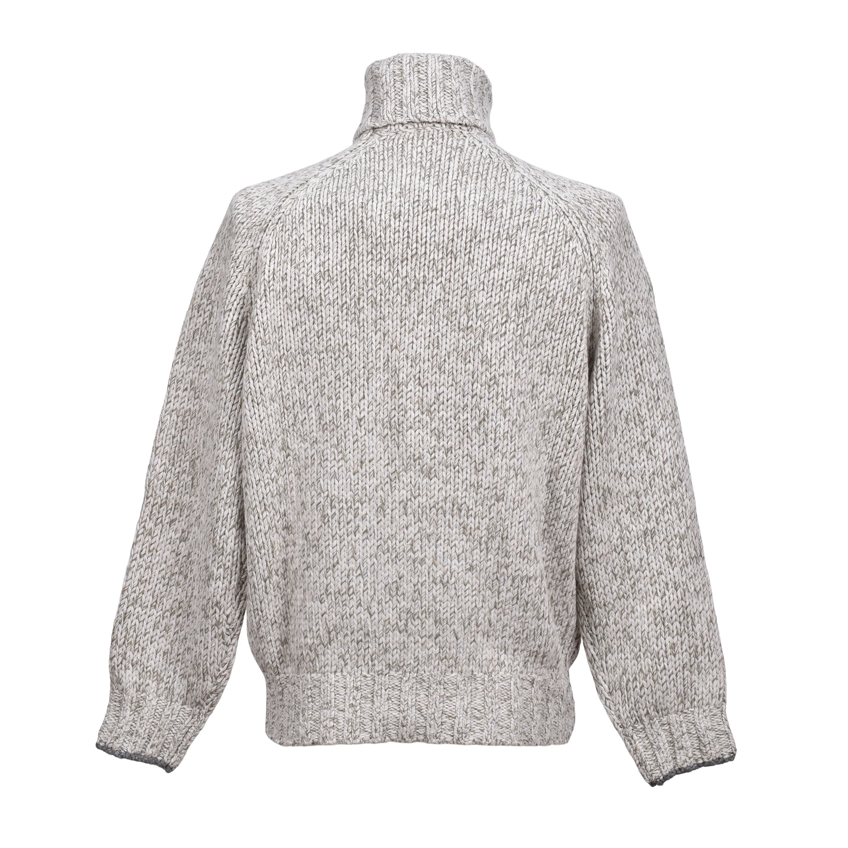 BRUNELLO CUCINELLI MEN'S HEAVY KNIT CASHMERE TURTLE NECK SWEATER /PULLOVER - Image 2