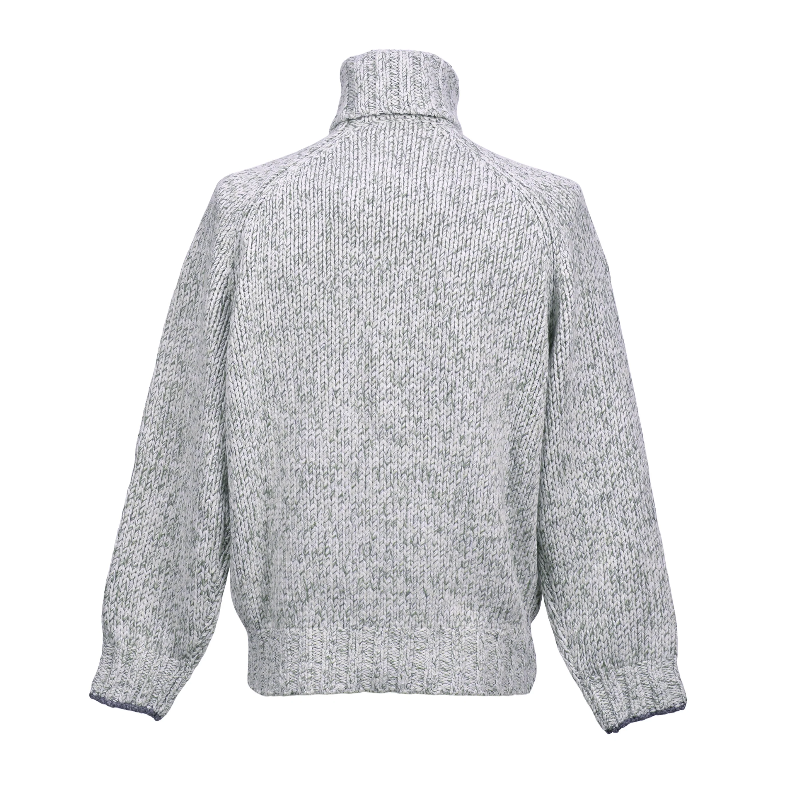 BRUNELLO CUCINELLI MEN'S HEAVY KNIT CASHMERE TURTLE NECK SWEATER /PULLOVER