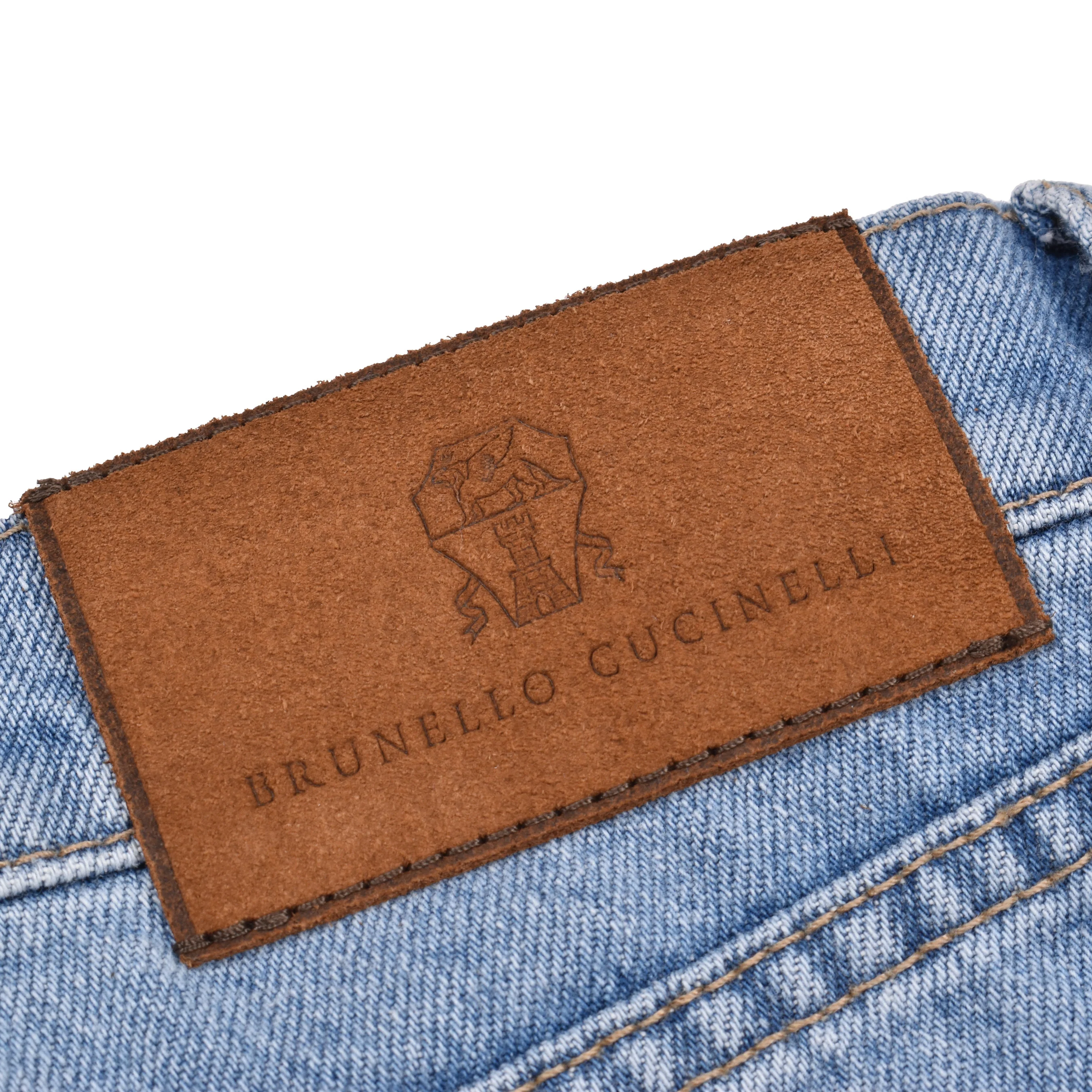 BRUNELLO CUCINELLI MEN'S ICONIC FIT FIVE POCKET DENIM STYLE JEAN PANTS NEW - Image 4