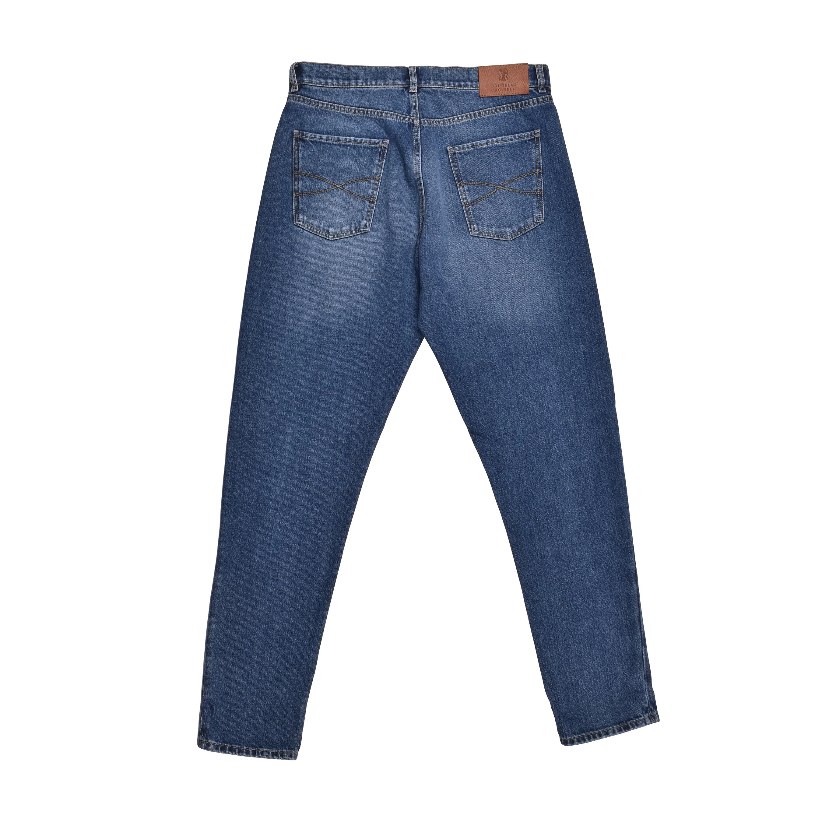 BRUNELLO CUCINELLI MEN'S ICONIC FIT FIVE POCKET DENIM STYLE JEAN PANTS NEW - Image 2